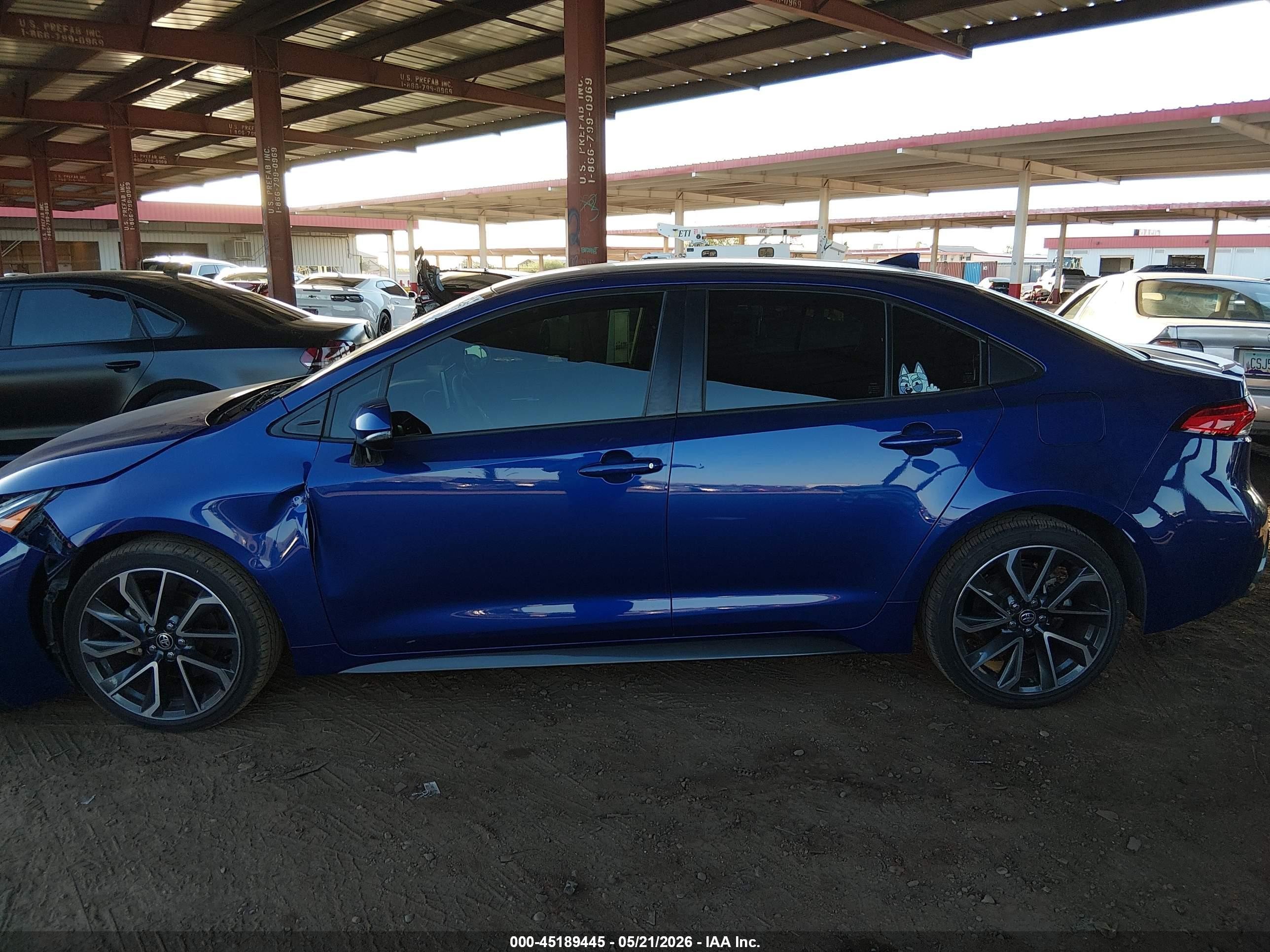 2020 Toyota Corolla Se Синий vin: JTDS4RCE4LJ030917