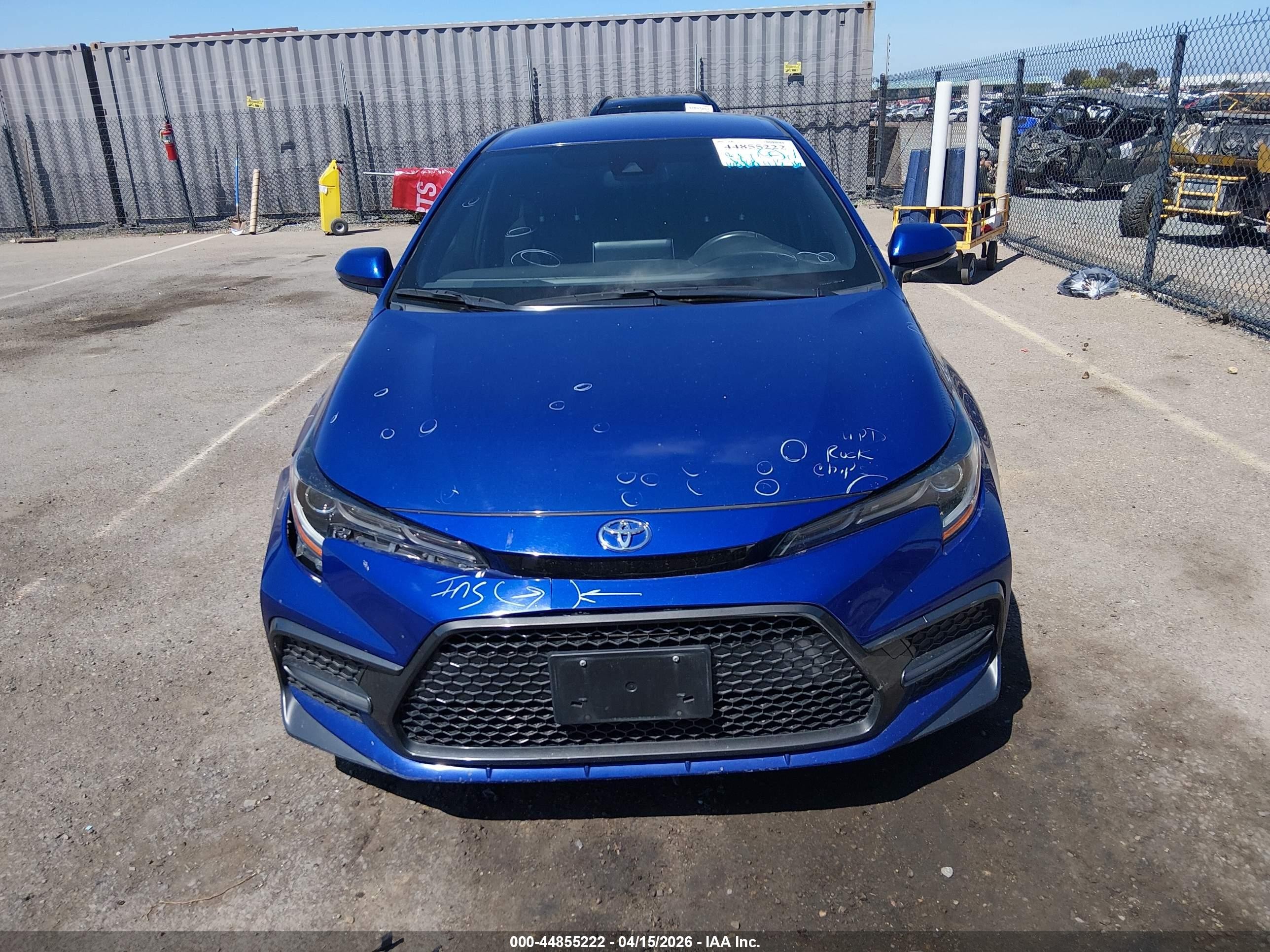 2020 Toyota Corolla Se Blue vin: JTDS4RCE5LJ009042