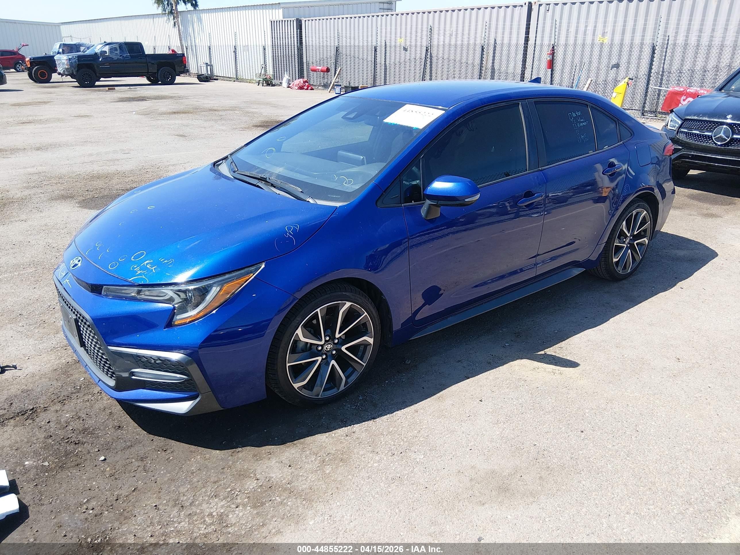 2020 Toyota Corolla Se Blue vin: JTDS4RCE5LJ009042