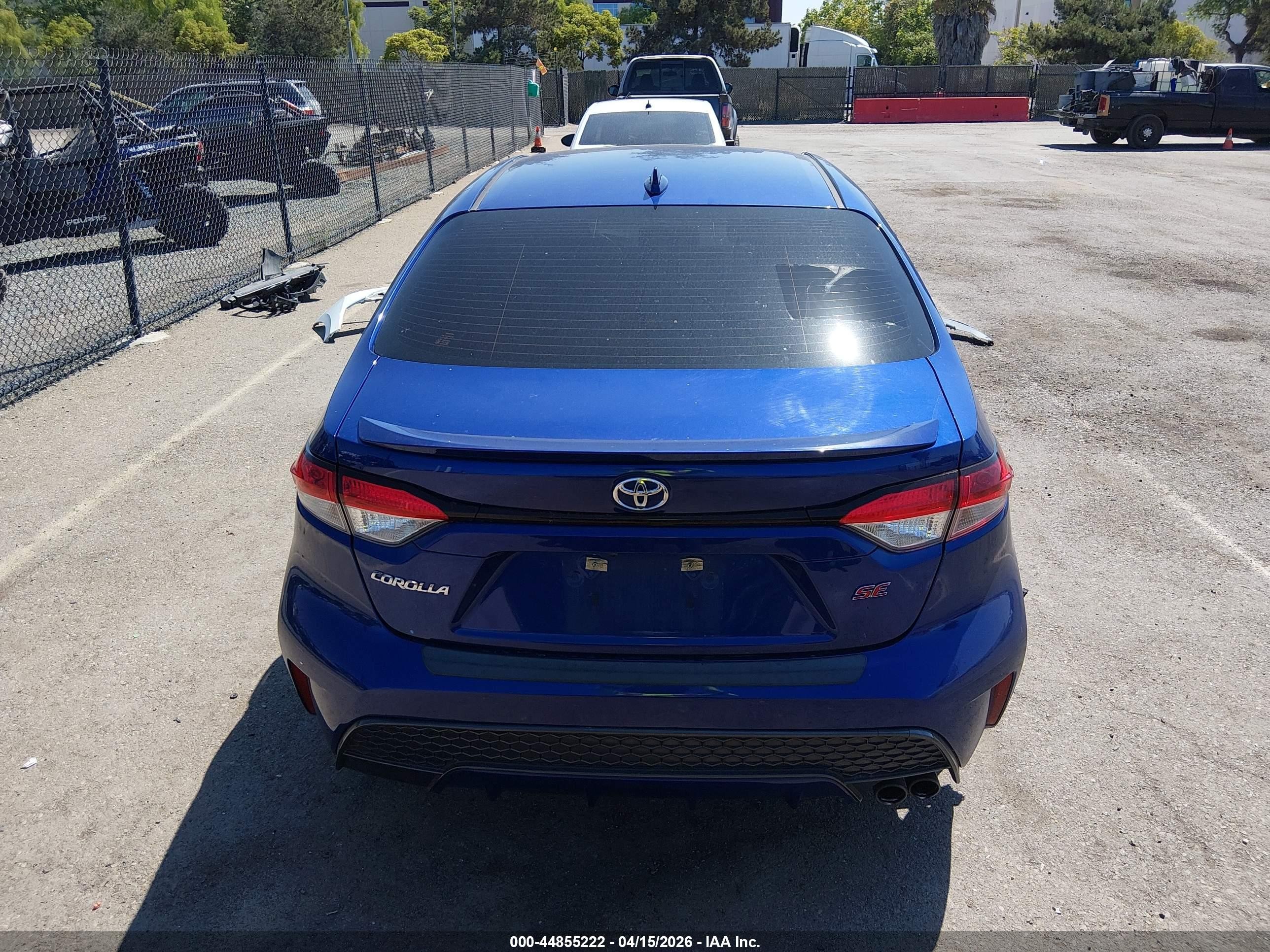 2020 Toyota Corolla Se Blue vin: JTDS4RCE5LJ009042