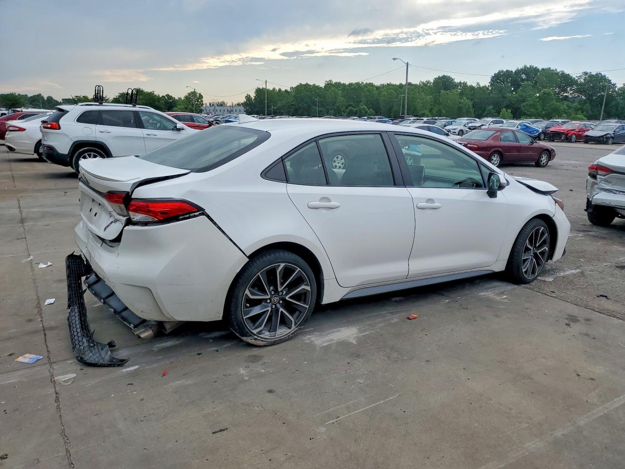 2020 Toyota Corolla White vin: JTDS4RCE5LJ026228