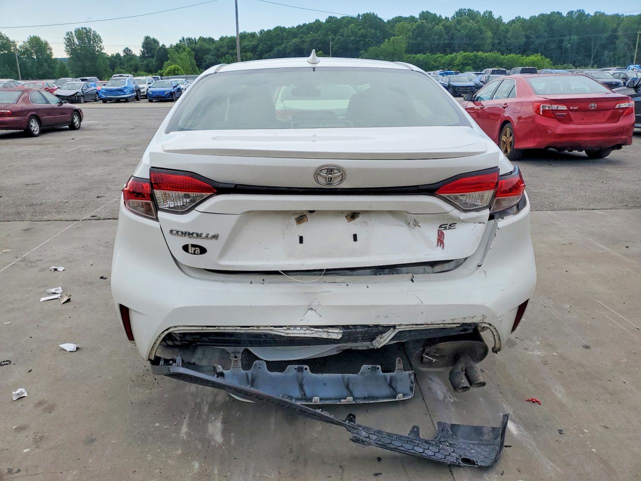 2020 Toyota Corolla White vin: JTDS4RCE5LJ026228