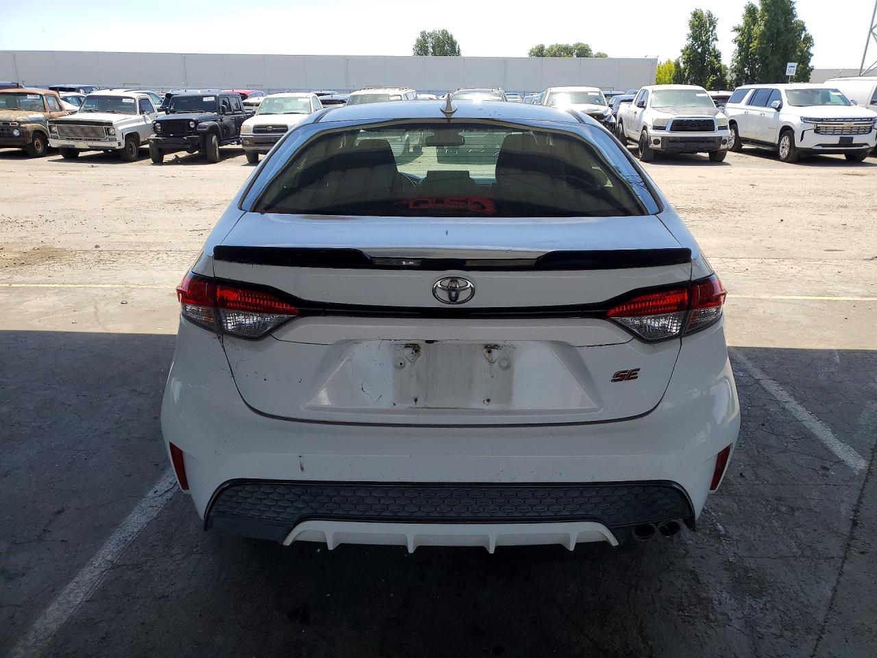 2020 Toyota Corolla Se White vin: JTDS4RCE5LJ036712