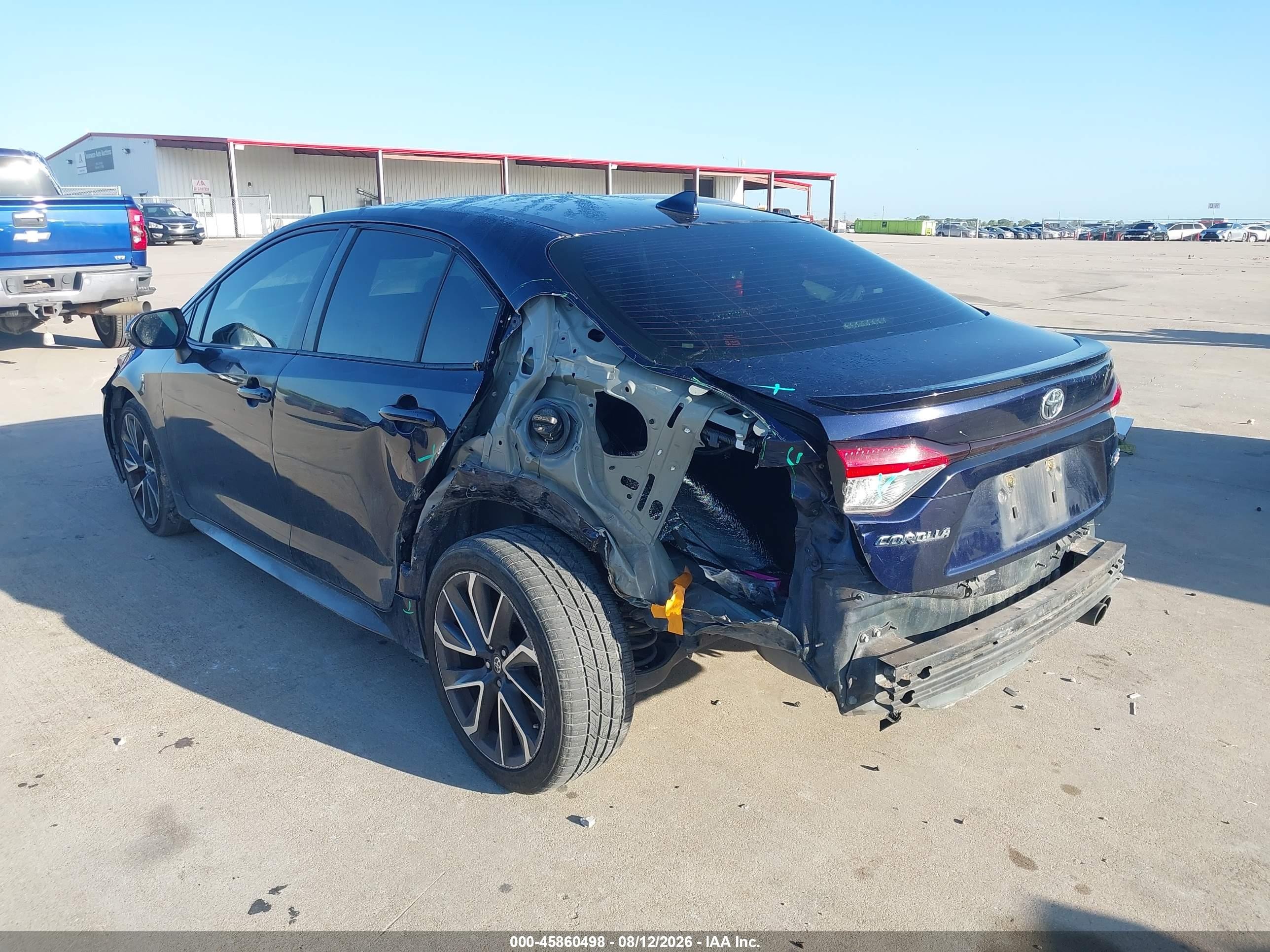 2020 Toyota Corolla Se Blue vin: JTDS4RCE8LJ006443