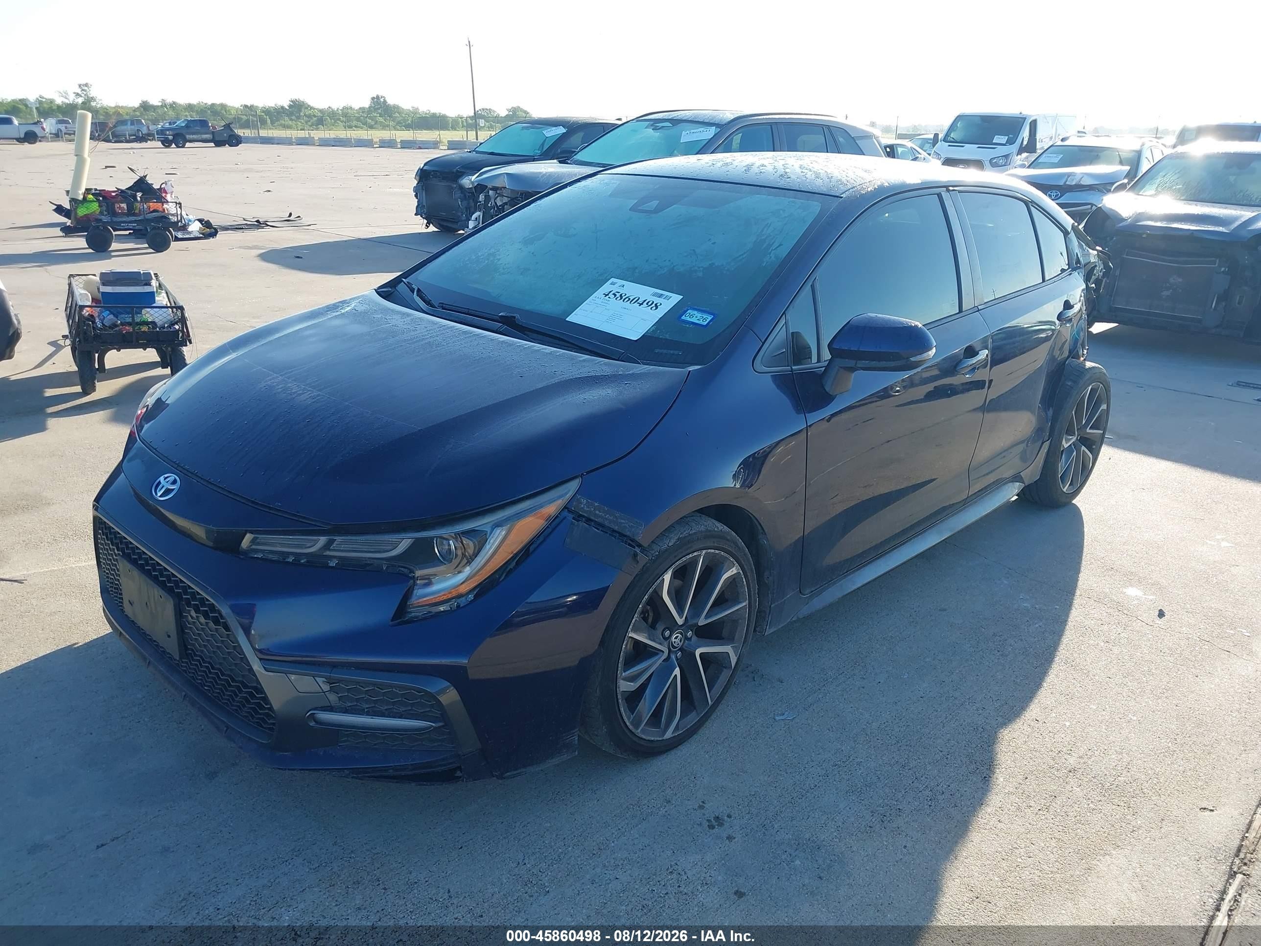2020 Toyota Corolla Se Blue vin: JTDS4RCE8LJ006443