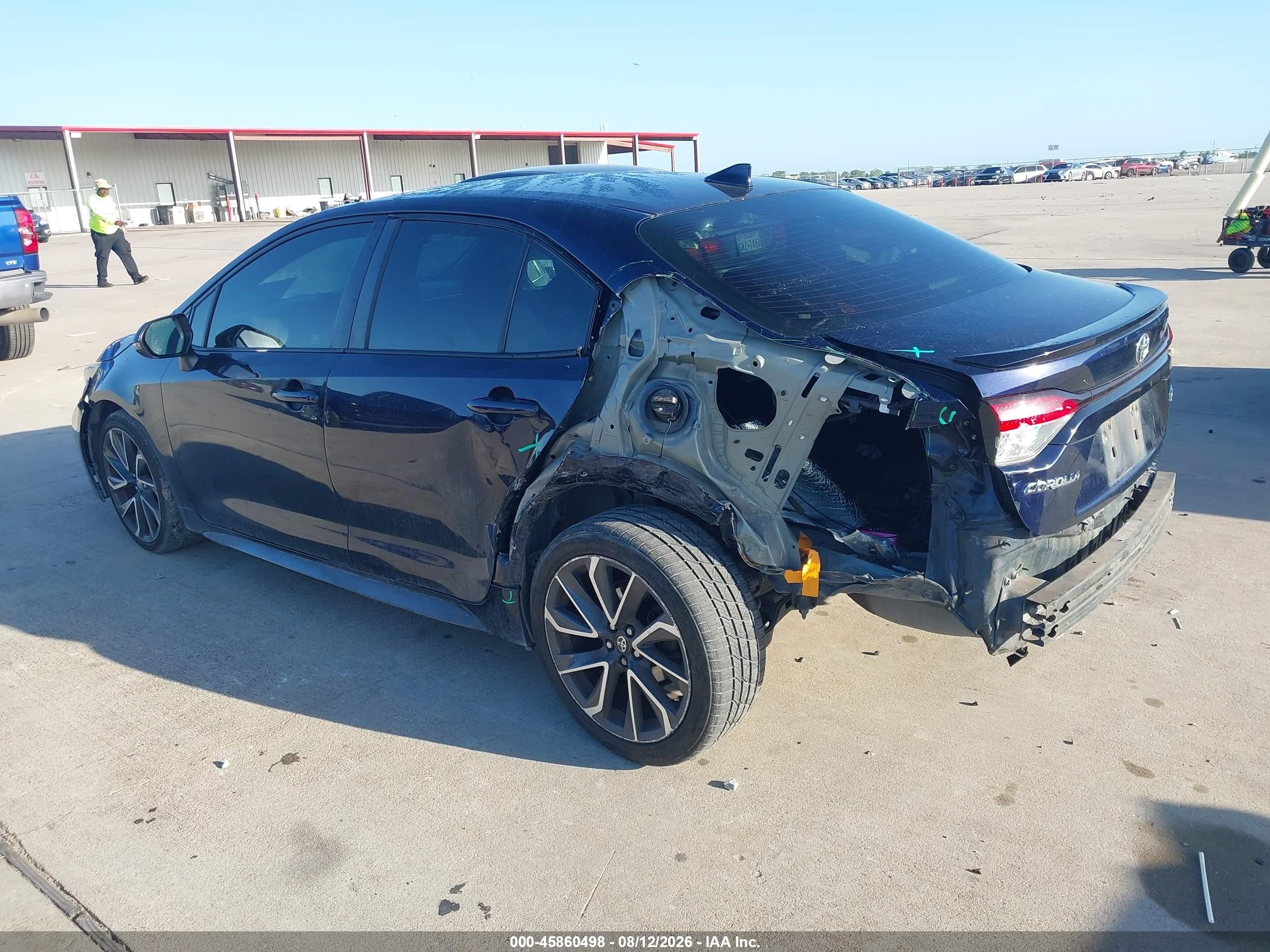 2020 Toyota Corolla Se Blue vin: JTDS4RCE8LJ006443