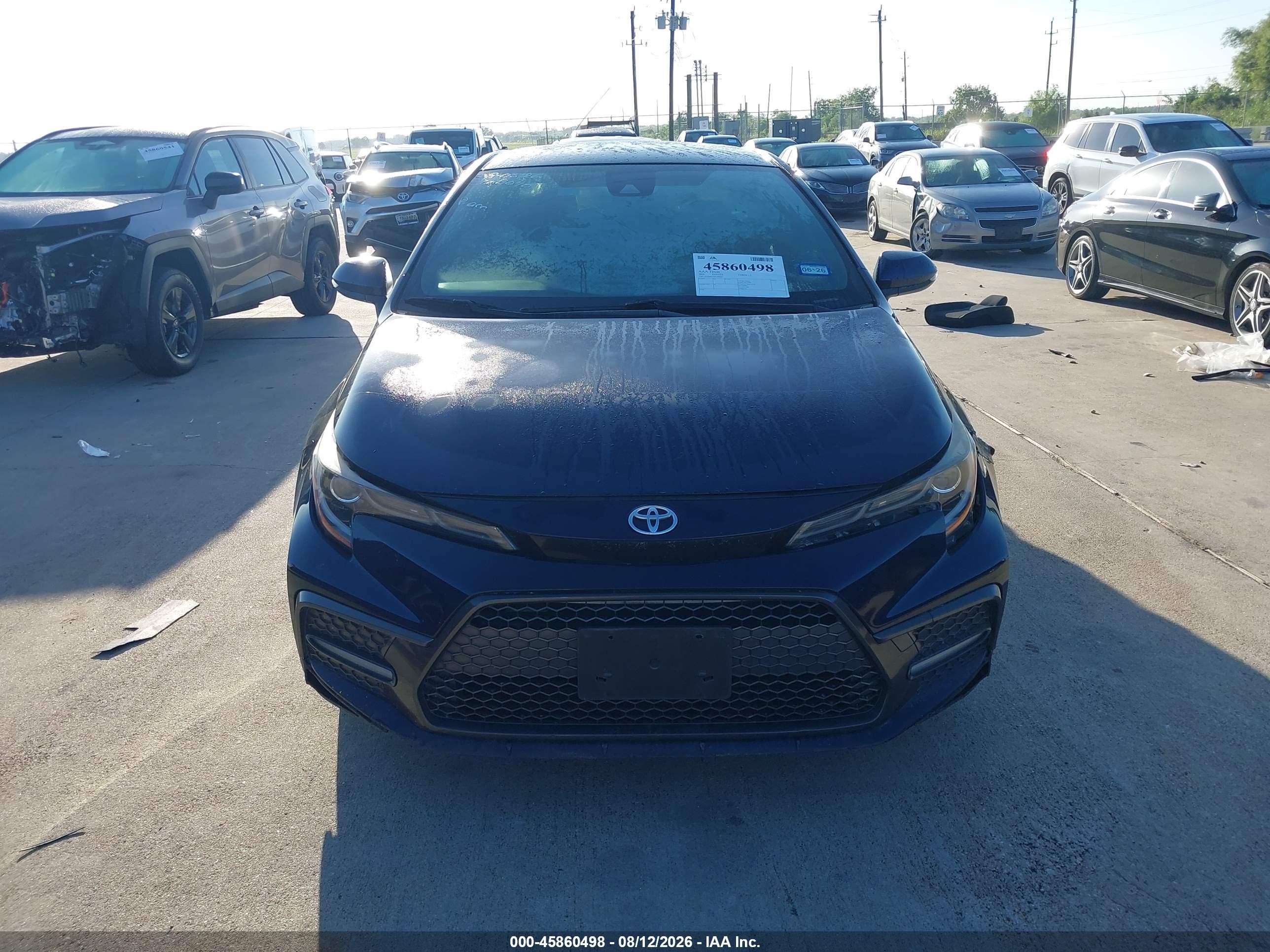 2020 Toyota Corolla Se Blue vin: JTDS4RCE8LJ006443
