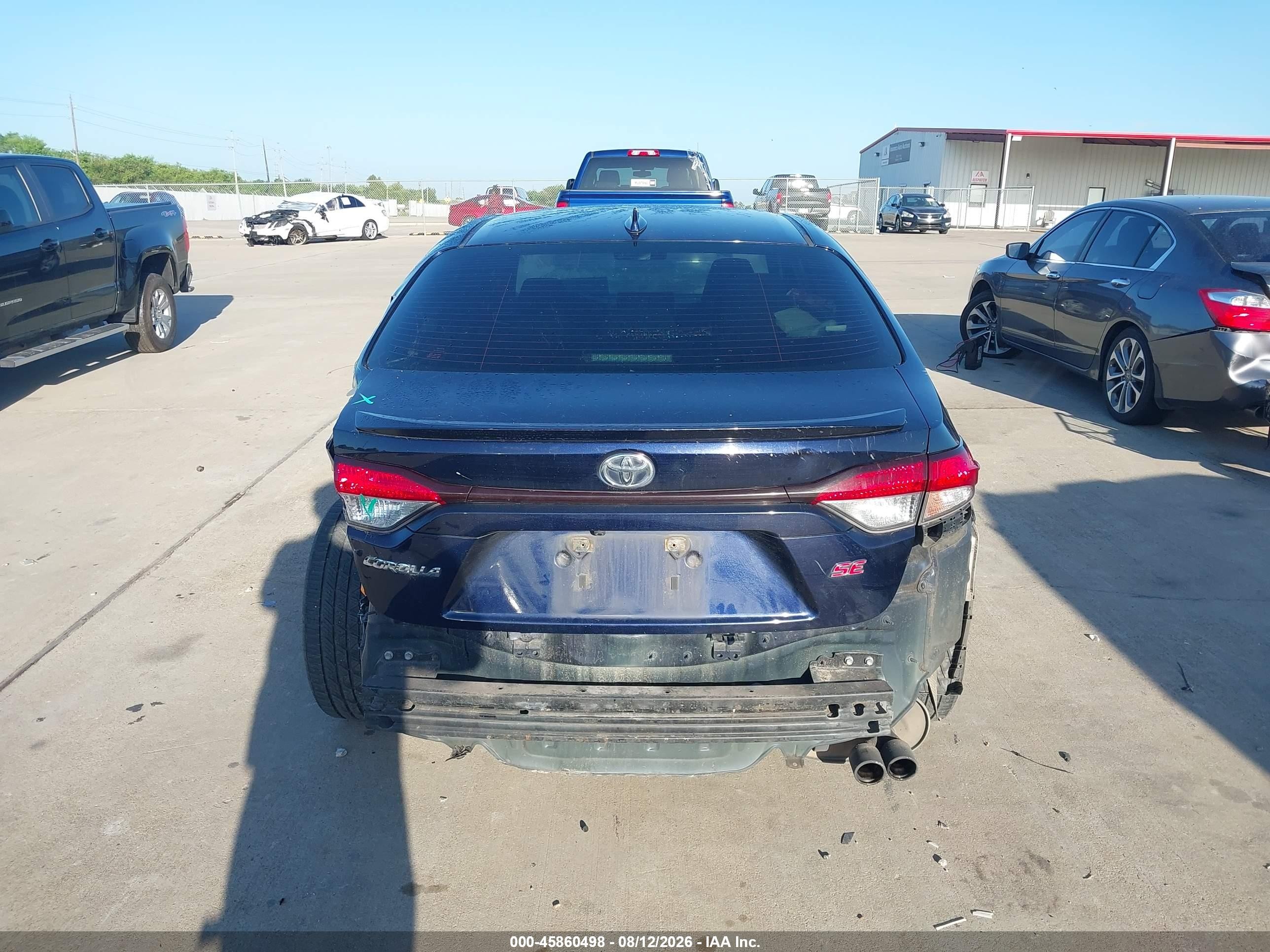 2020 Toyota Corolla Se Blue vin: JTDS4RCE8LJ006443