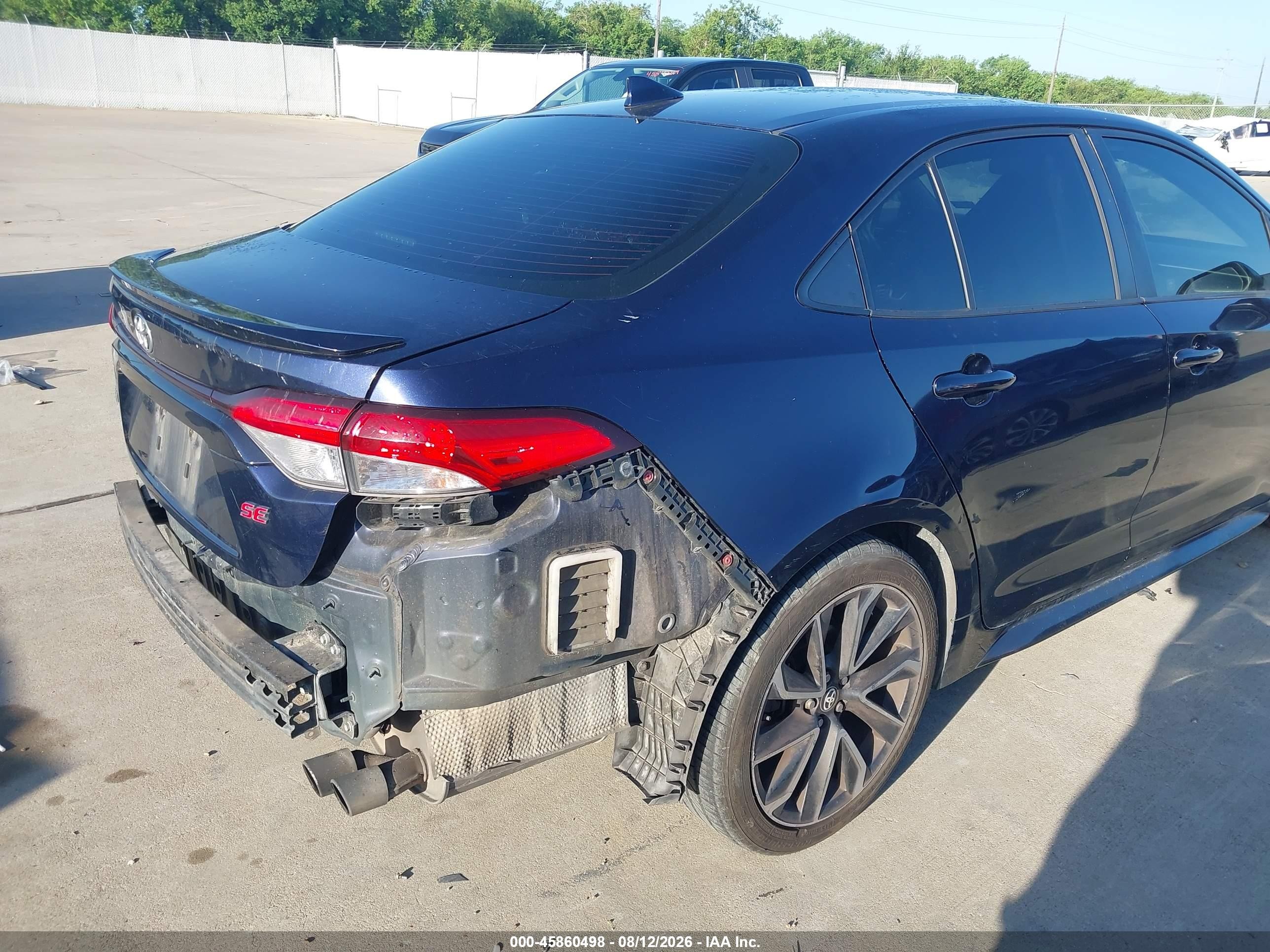 2020 Toyota Corolla Se Blue vin: JTDS4RCE8LJ006443