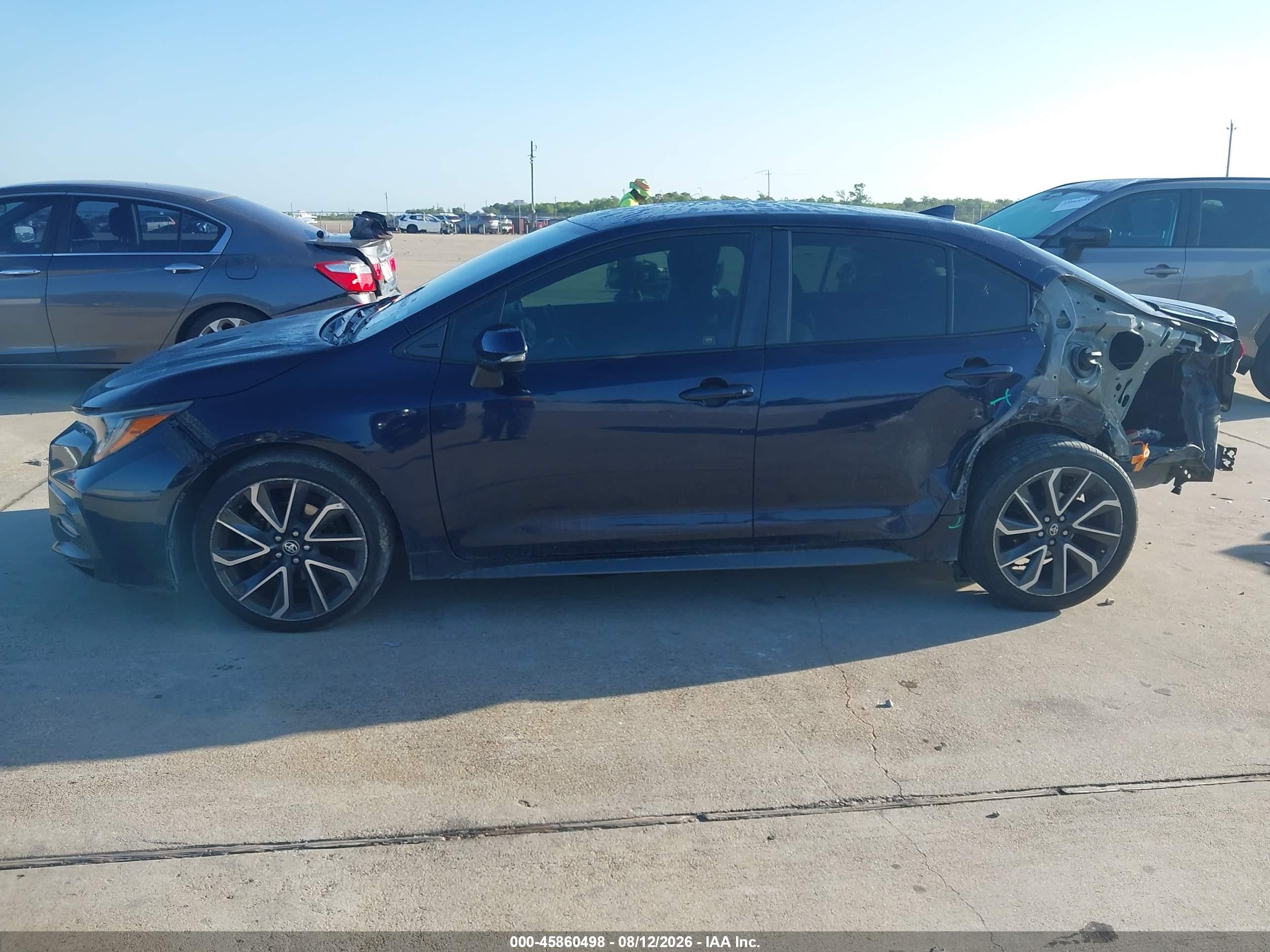 2020 Toyota Corolla Se Blue vin: JTDS4RCE8LJ006443