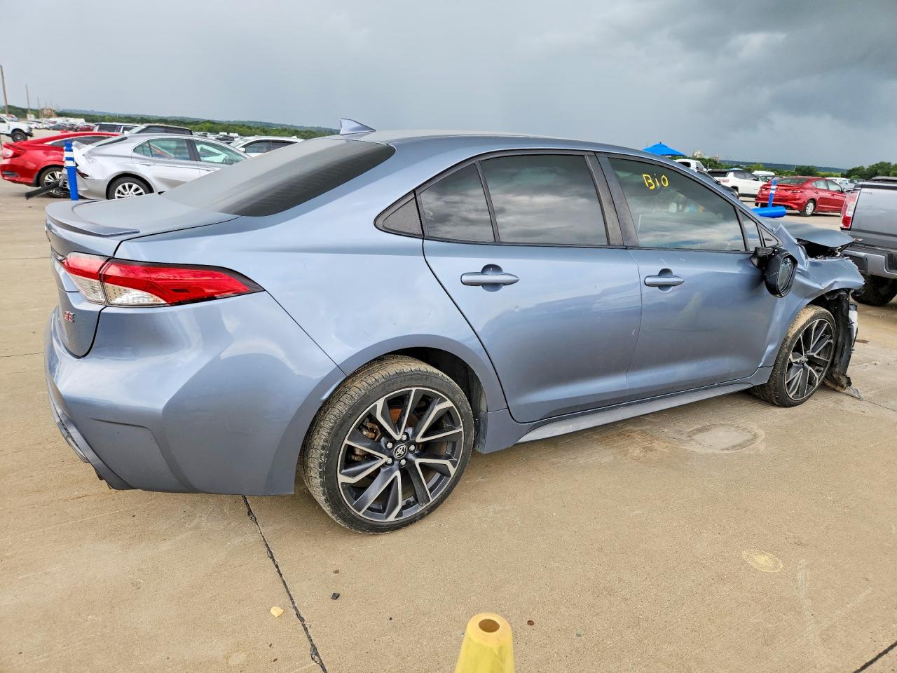 2020 Toyota Corolla Se Синий vin: JTDS4RCE8LJ011335