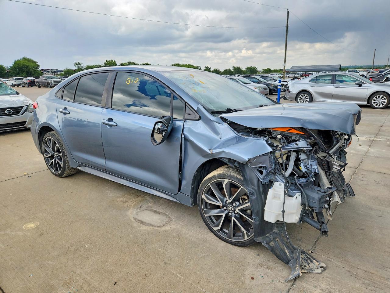 2020 Toyota Corolla Se Синий vin: JTDS4RCE8LJ011335