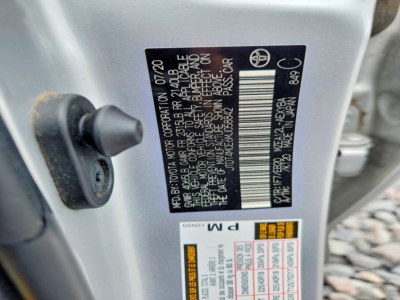 2021 Toyota Corolla Xse Silver vin: JTDT4MCE6MJ058842