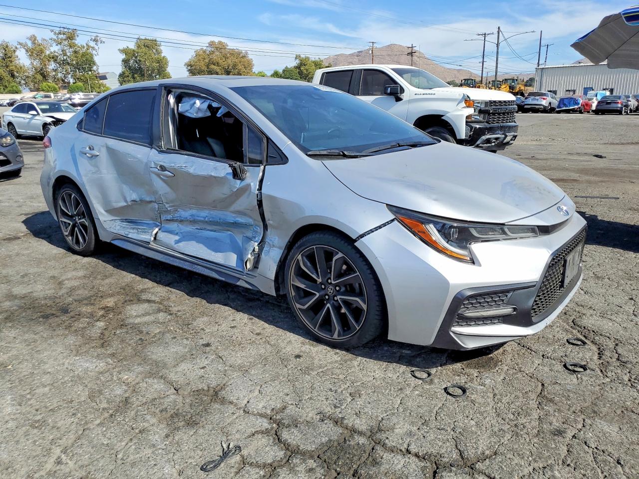 2021 Toyota Corolla Xse Silver vin: JTDT4MCEXMJ058312