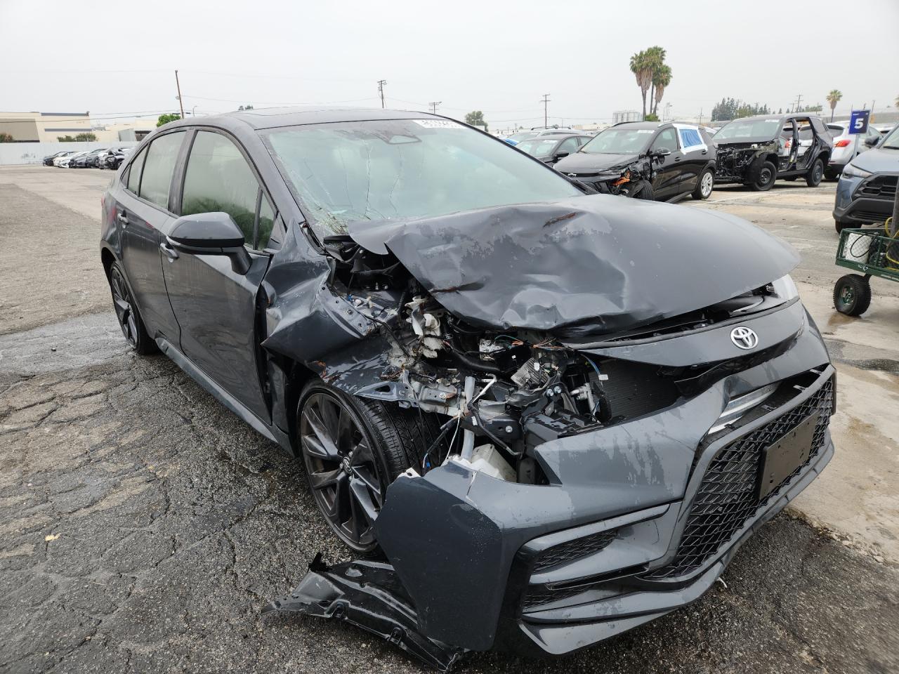 2023 Toyota Corolla Xse Gray vin: JTDT4MCEXP3518383 Damage: Windshield, Broken, Replacement Required