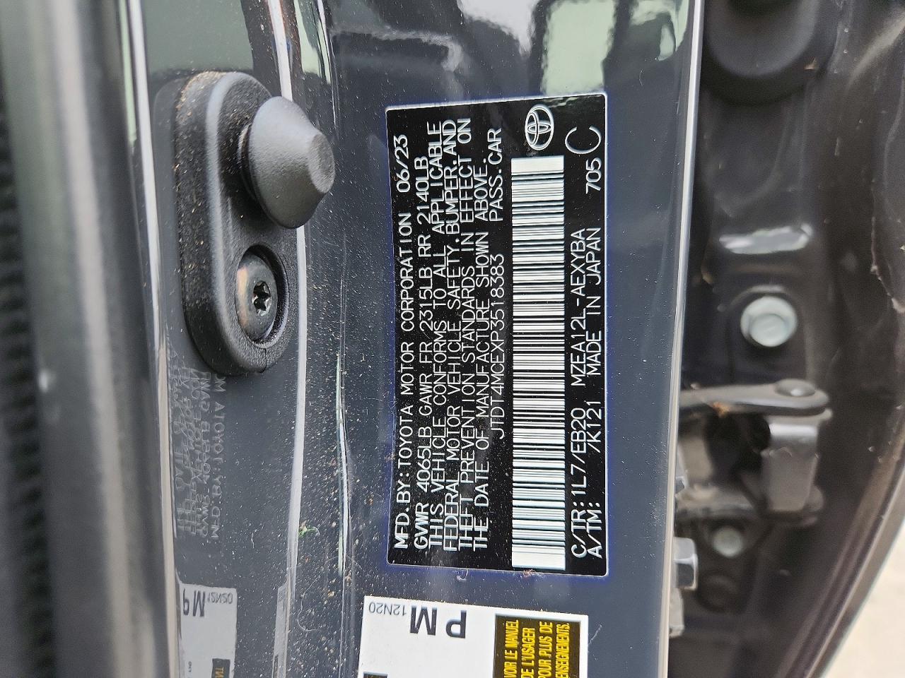 2023 Toyota Corolla Xse Gray vin: JTDT4MCEXP3518383