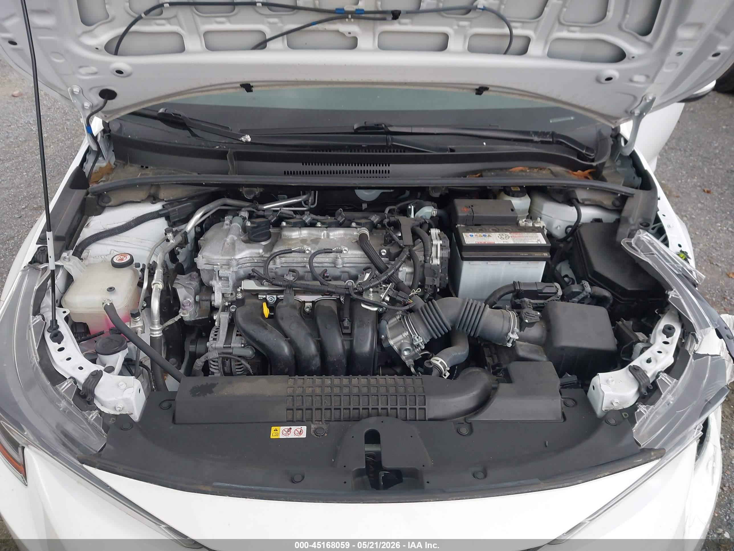 2022 Toyota Corolla Le Белый vin: JTDVPMAE6N3012436