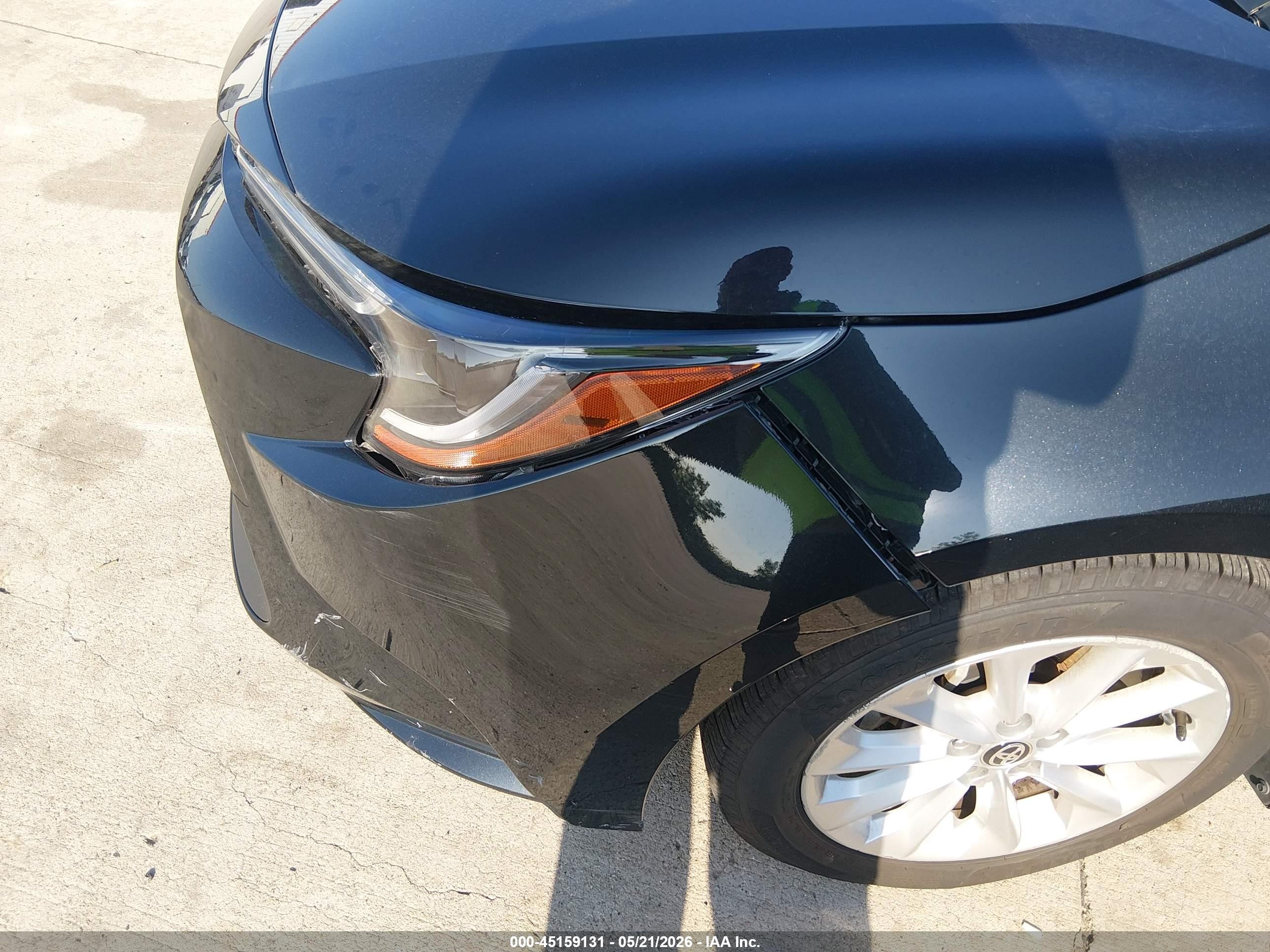 2021 Toyota Corolla Le Черный vin: JTDVPMAE8MJ151672