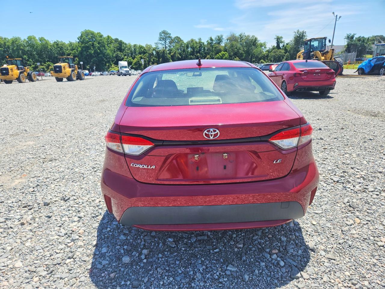 2022 Toyota Corolla Le Burgundy vin: JTDVPMAE9NJ216840
