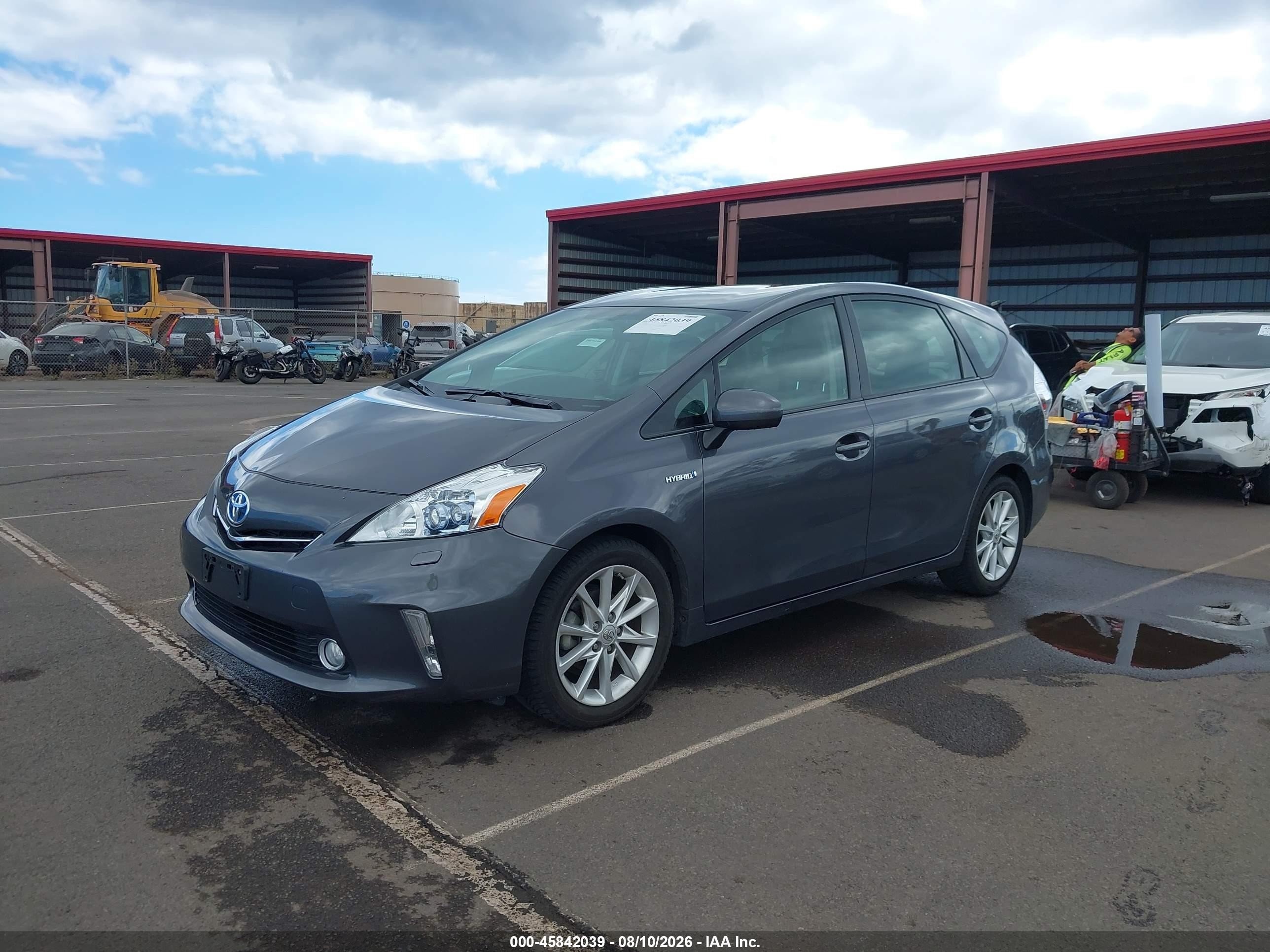 2012 Toyota Prius V Five/three/two Gray vin: JTDZN3EU0C3022380
