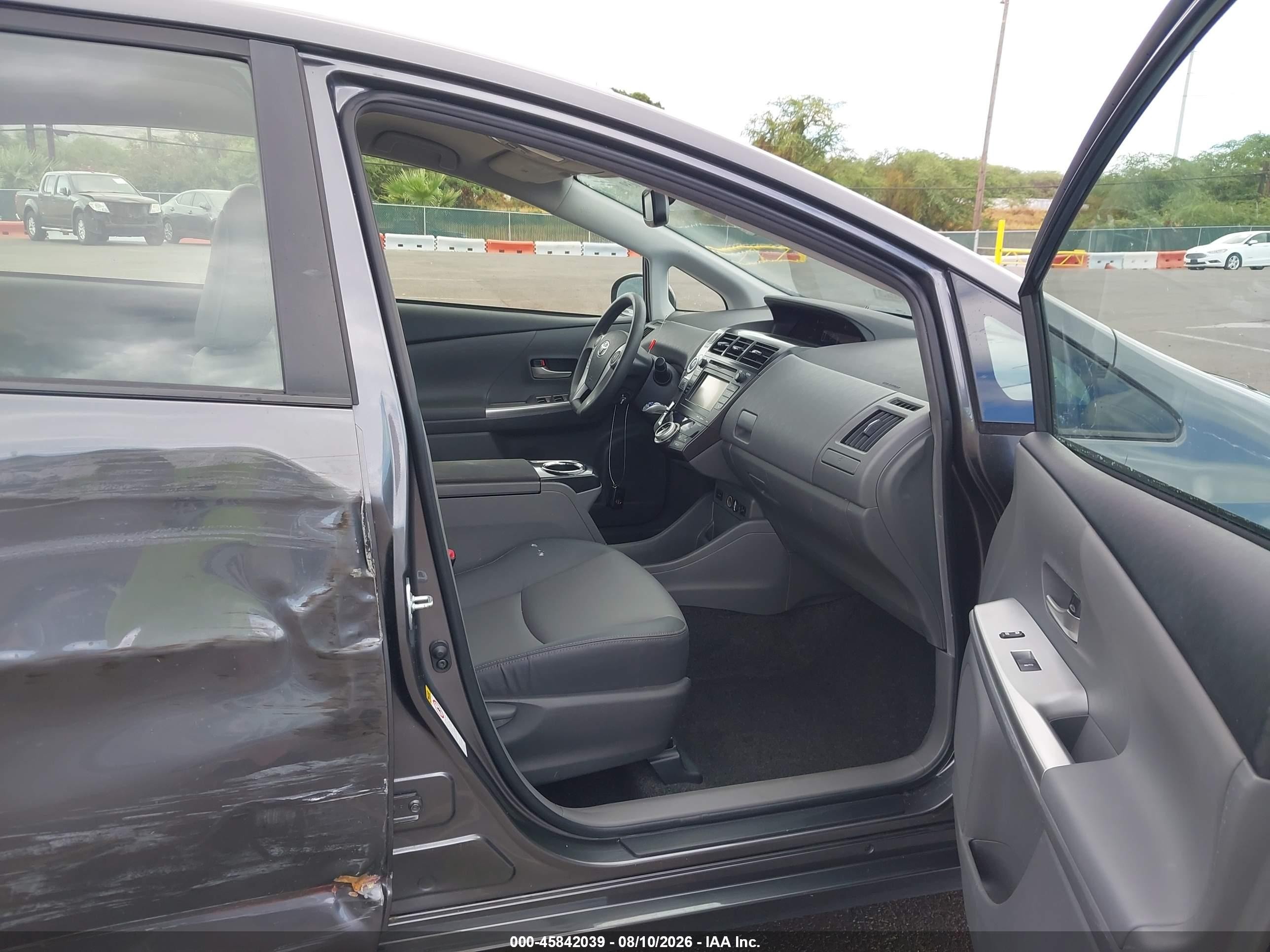 2012 Toyota Prius V Five/three/two Gray vin: JTDZN3EU0C3022380