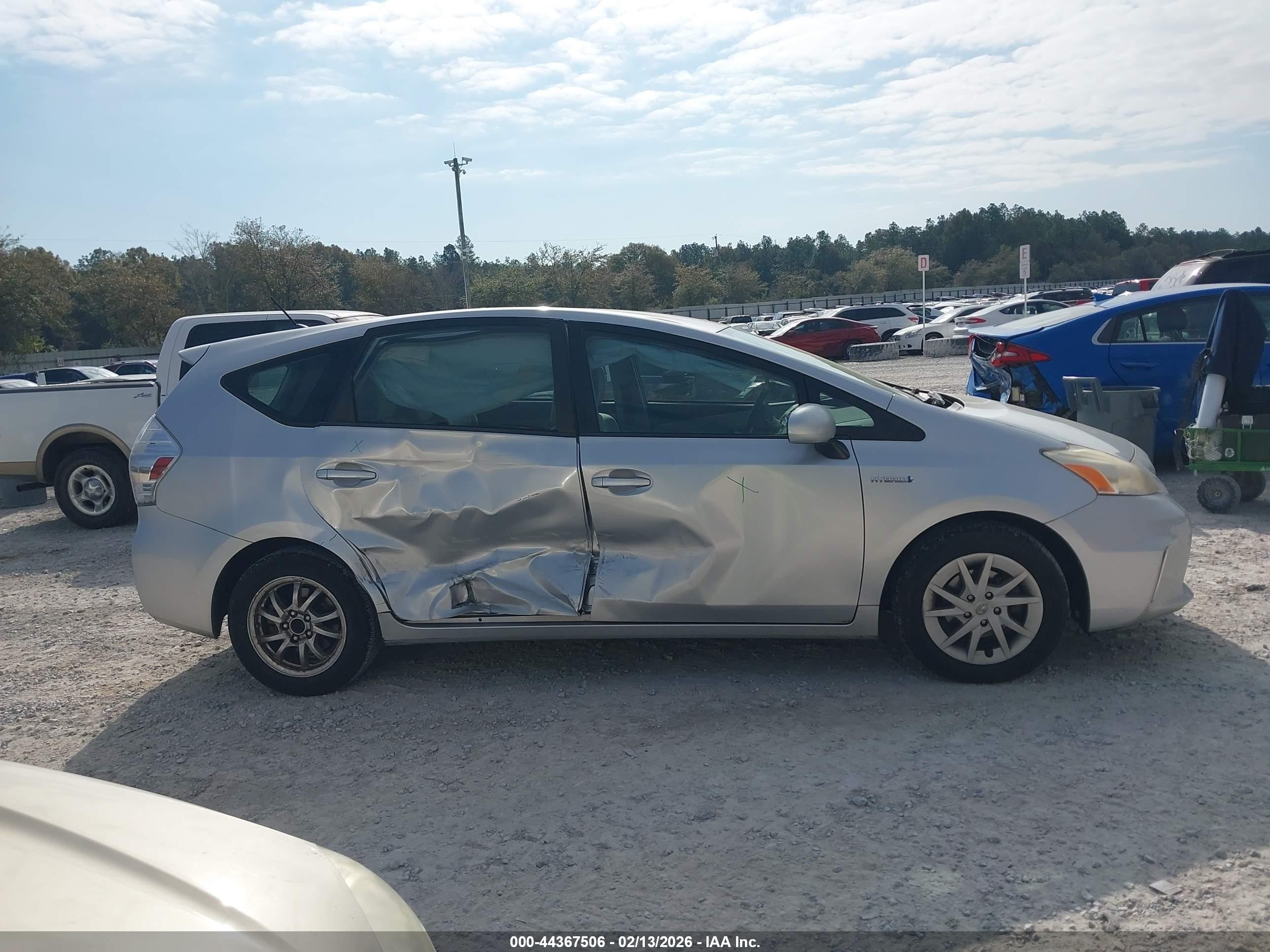 2012 Toyota Prius V Two Silver vin: JTDZN3EU0C3031547