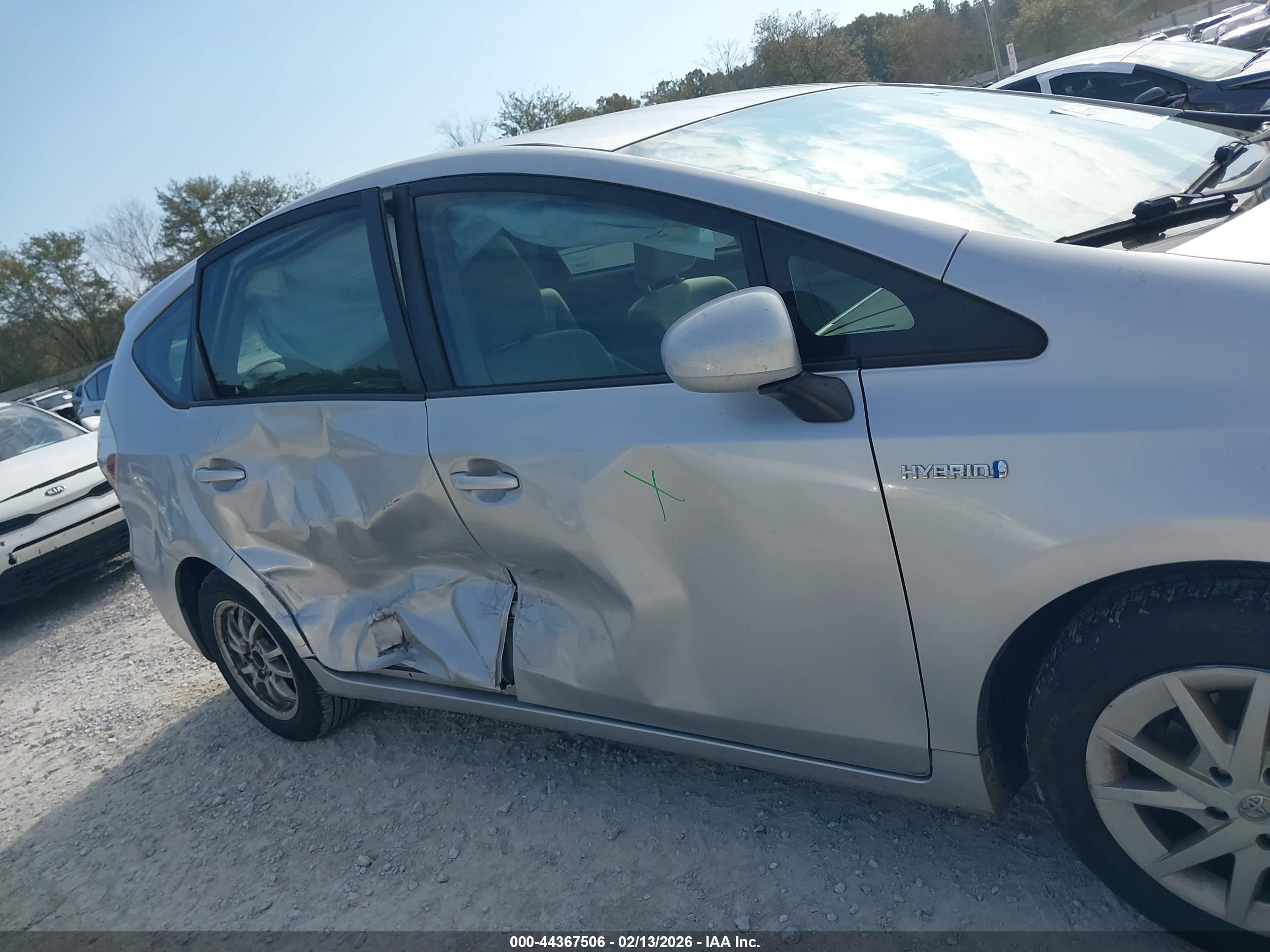 2012 Toyota Prius V Two Silver vin: JTDZN3EU0C3031547