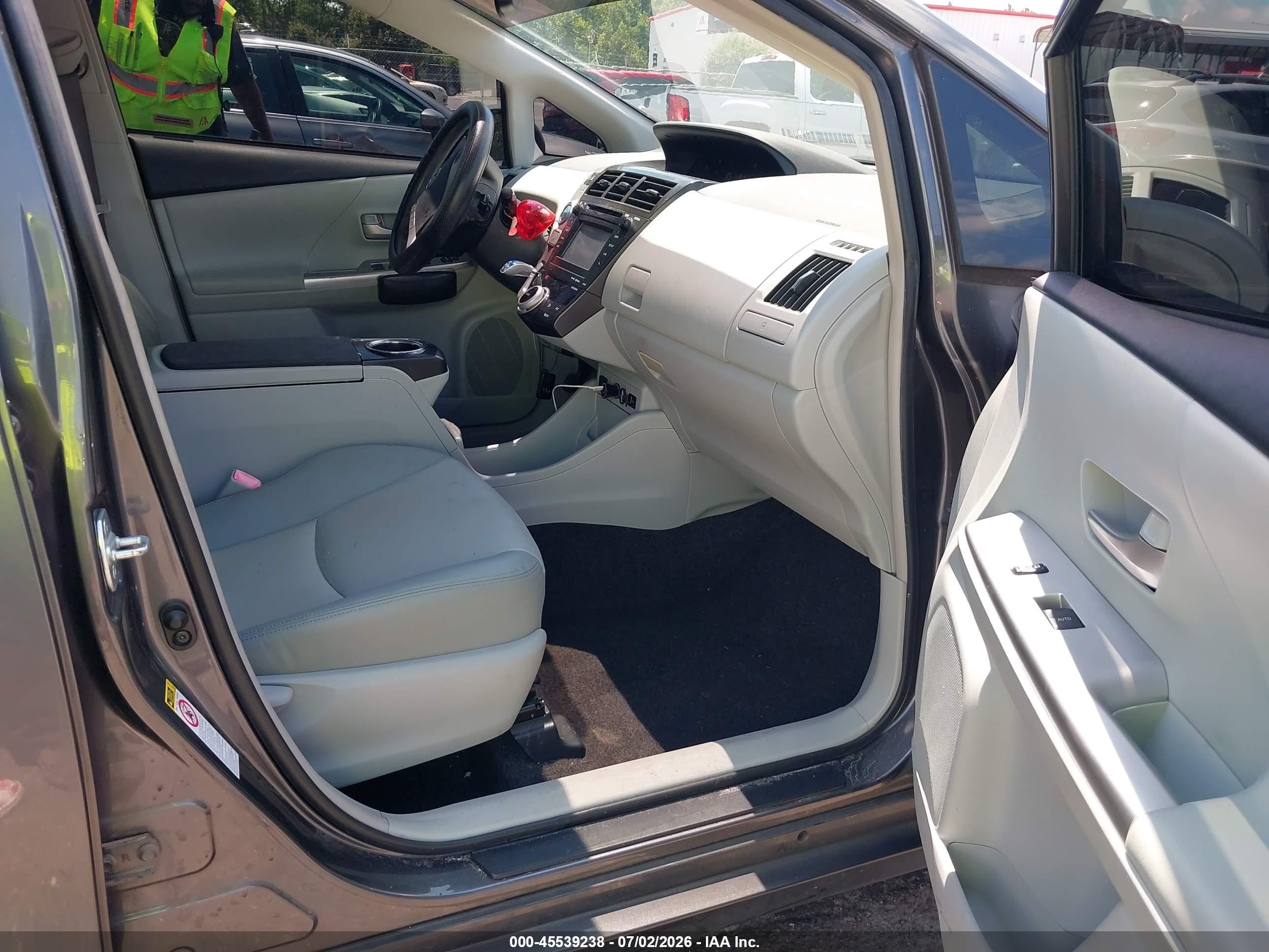2012 Toyota Prius V Five Gray vin: JTDZN3EU0C3034979