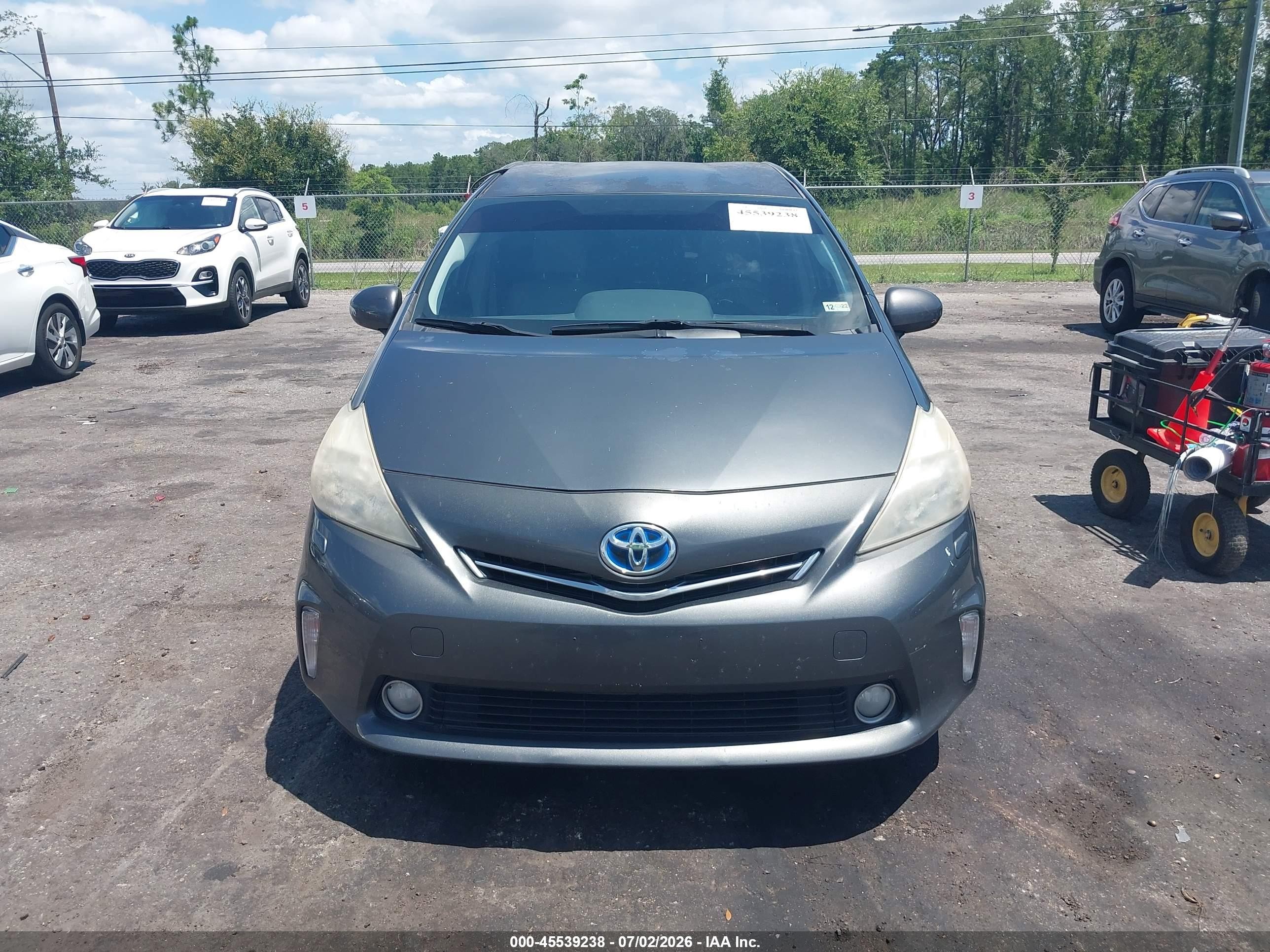 2012 Toyota Prius V Five Gray vin: JTDZN3EU0C3034979