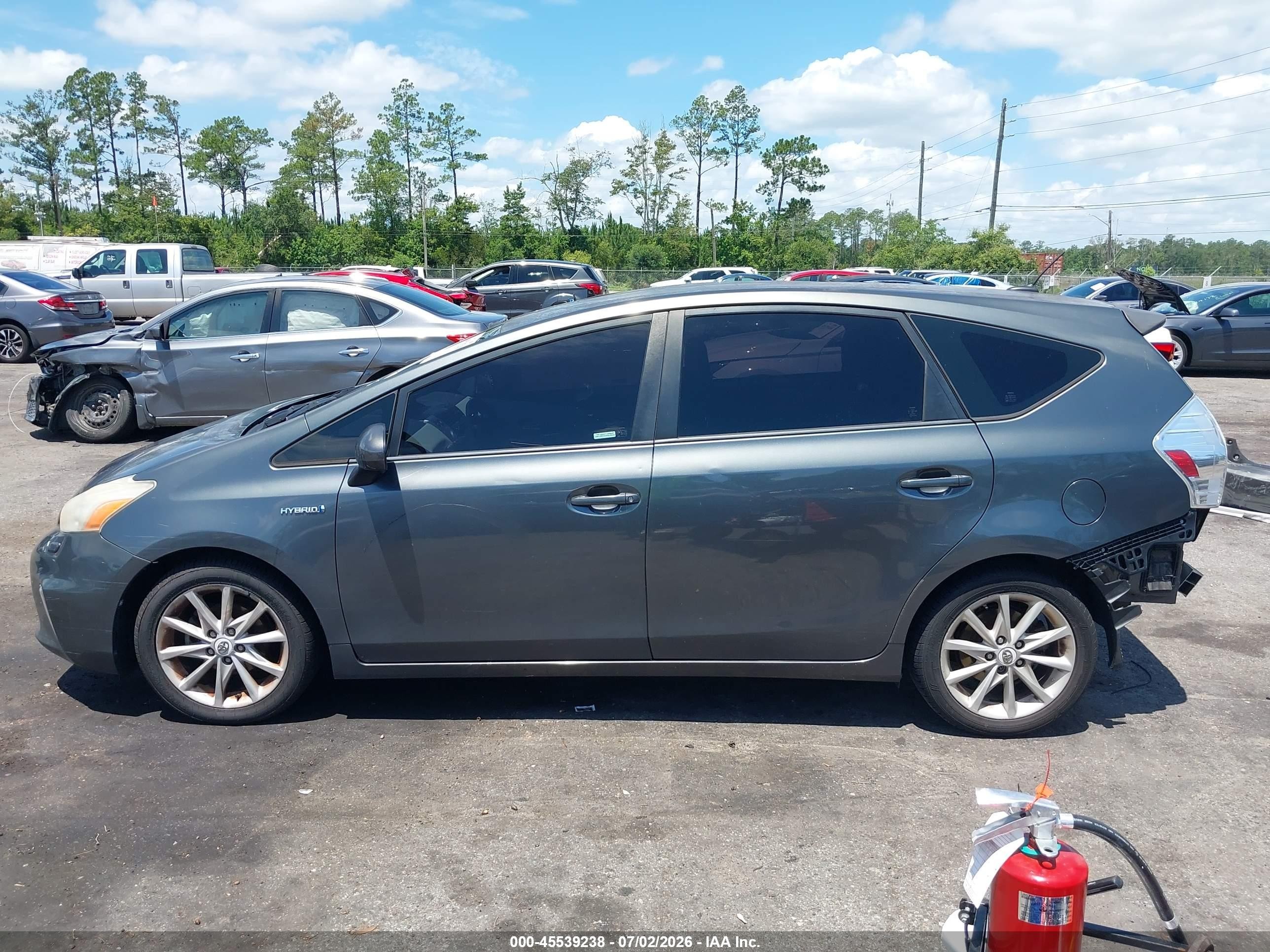 2012 Toyota Prius V Five Gray vin: JTDZN3EU0C3034979