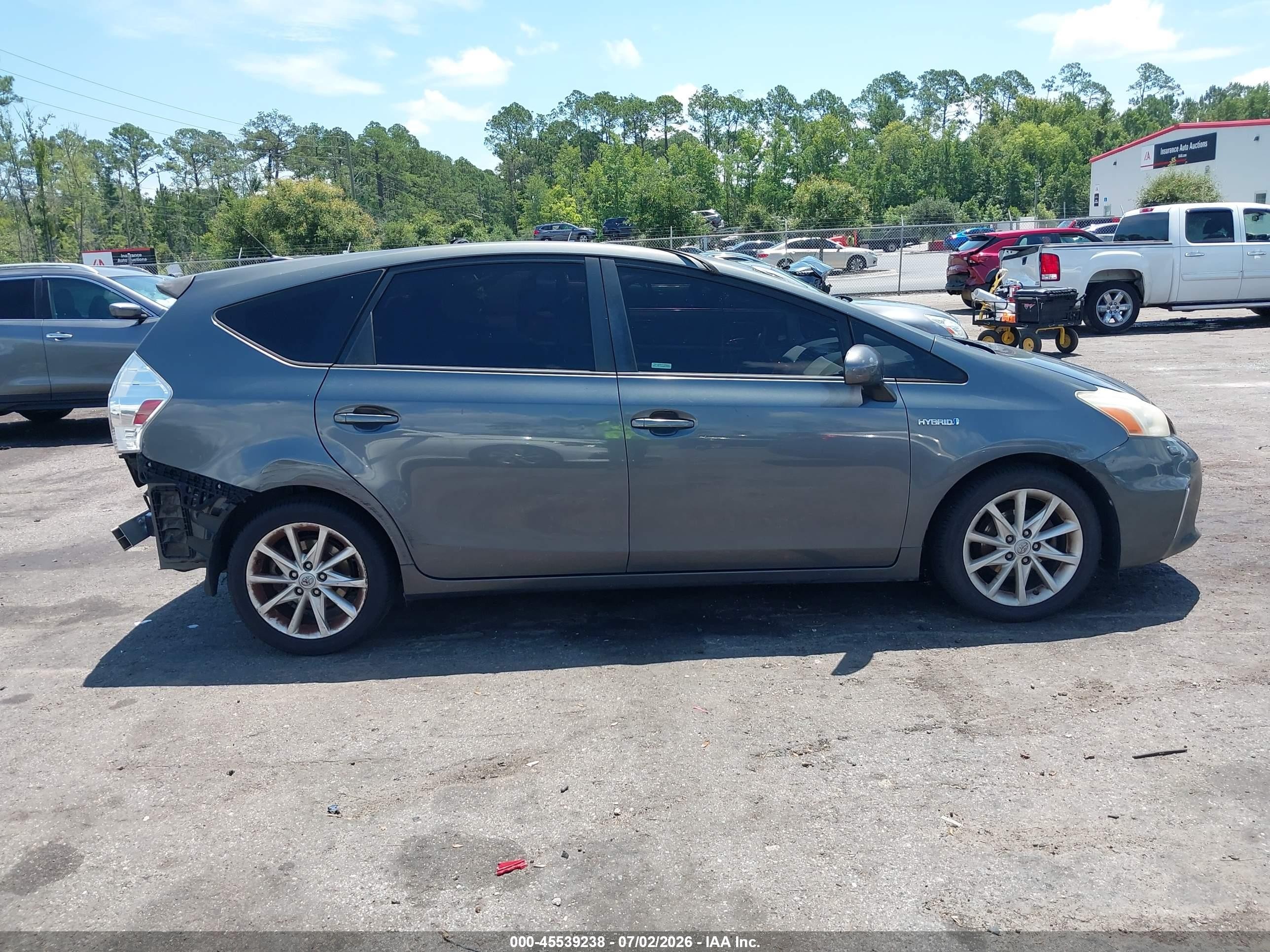 2012 Toyota Prius V Five Gray vin: JTDZN3EU0C3034979