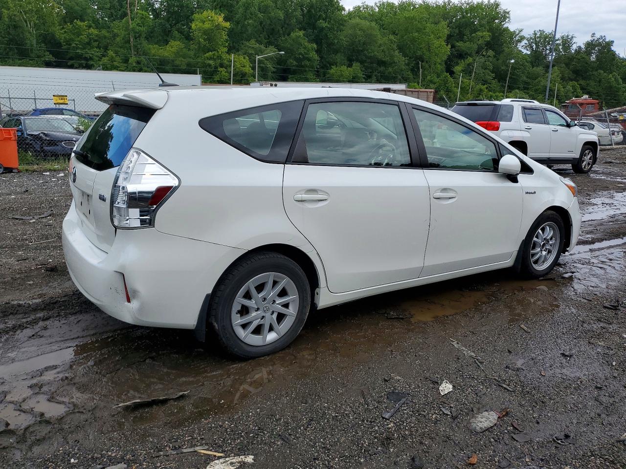 2012 Toyota Prius V Three White vin: JTDZN3EU0C3075371