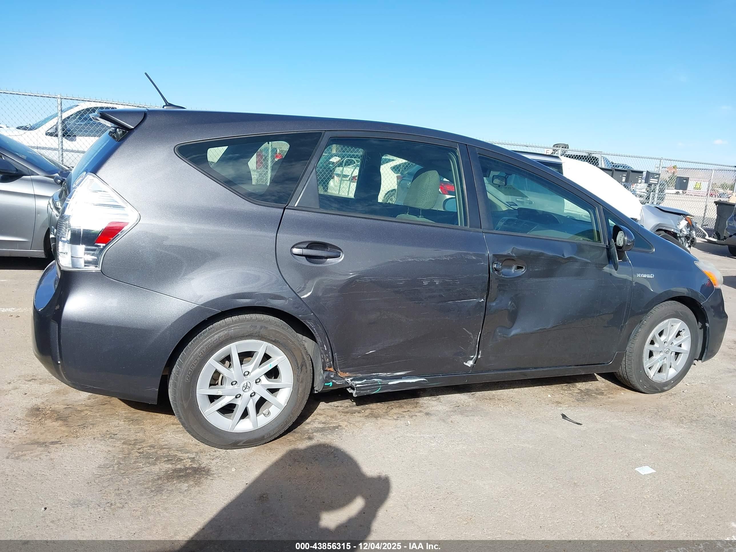 2012 Toyota Prius V Three Gray vin: JTDZN3EU0C3102388
