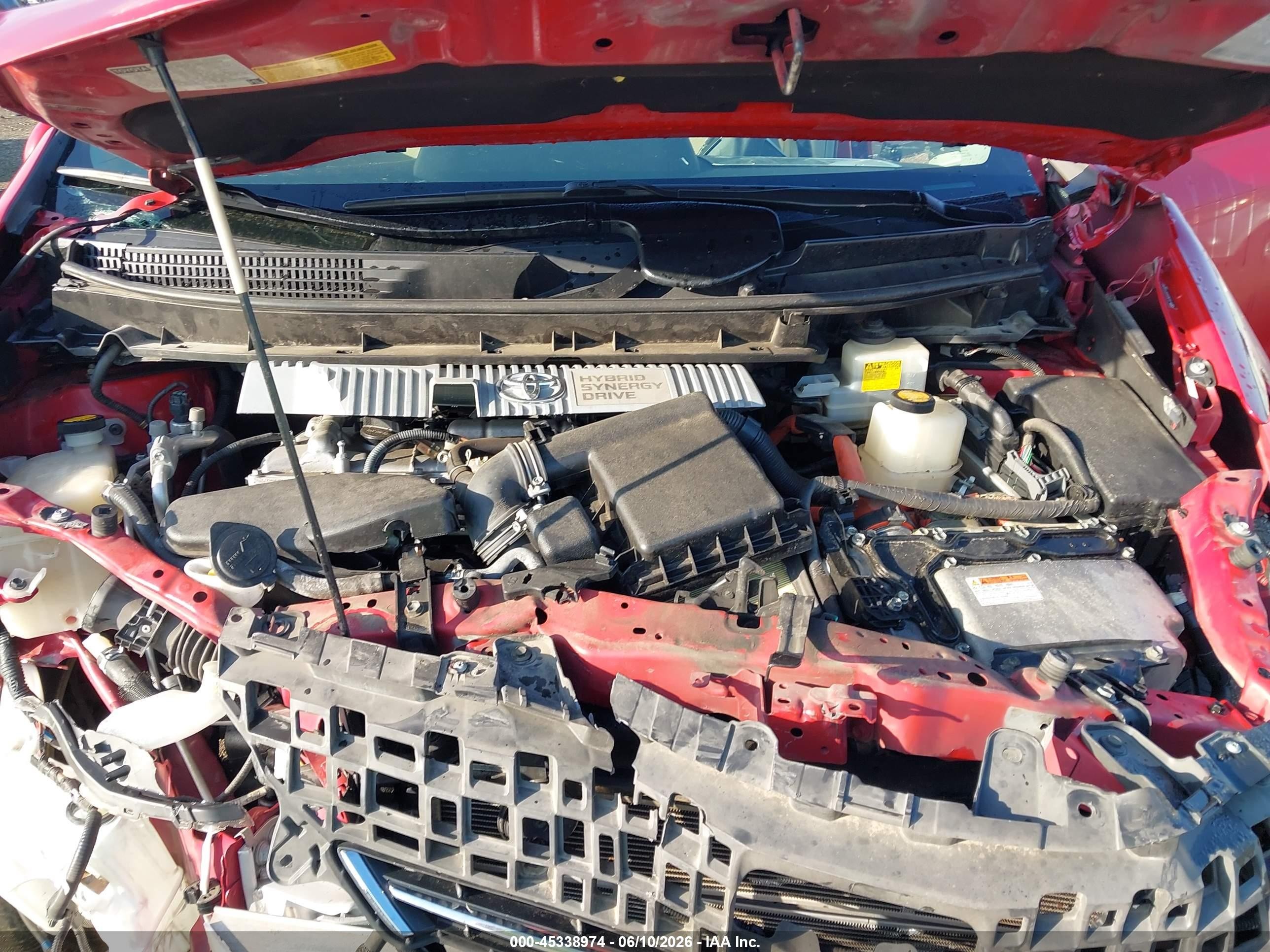 2012 Toyota Prius V Two Red vin: JTDZN3EU0C3118283