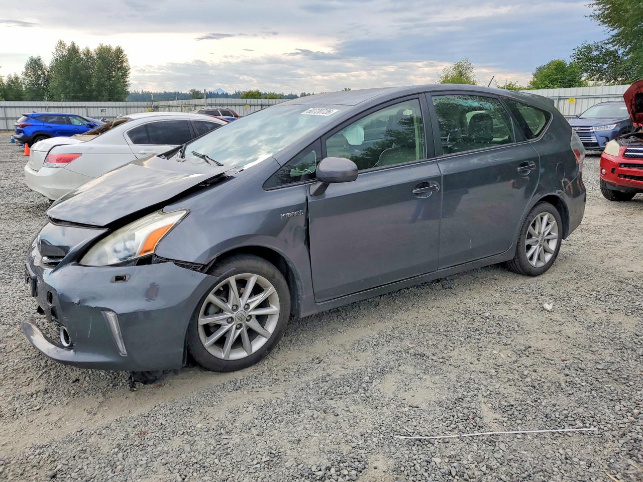 2012 Toyota Prius V Five Gray vin: JTDZN3EU0C3132376
