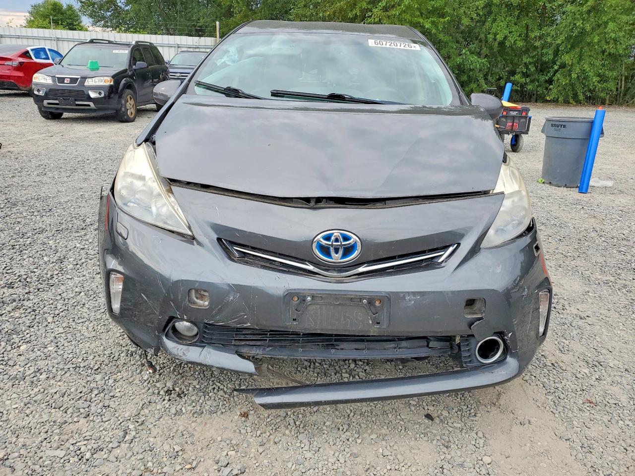 2012 Toyota Prius V Five Gray vin: JTDZN3EU0C3132376
