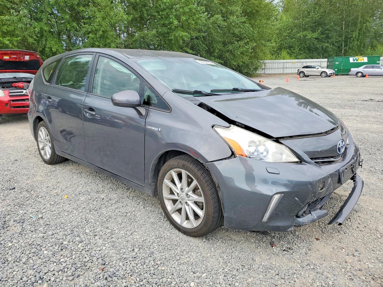 2012 Toyota Prius V Five Gray vin: JTDZN3EU0C3132376