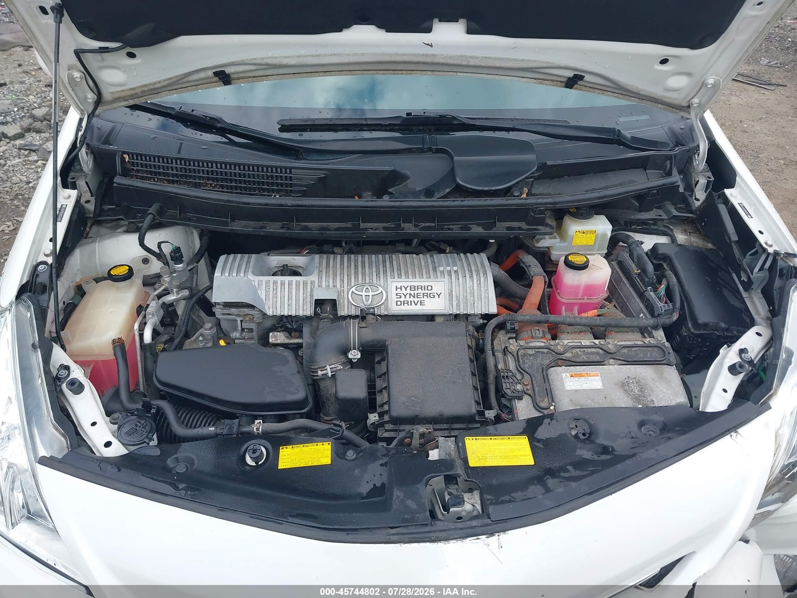 2012 Toyota Prius V Three White vin: JTDZN3EU0C3146827