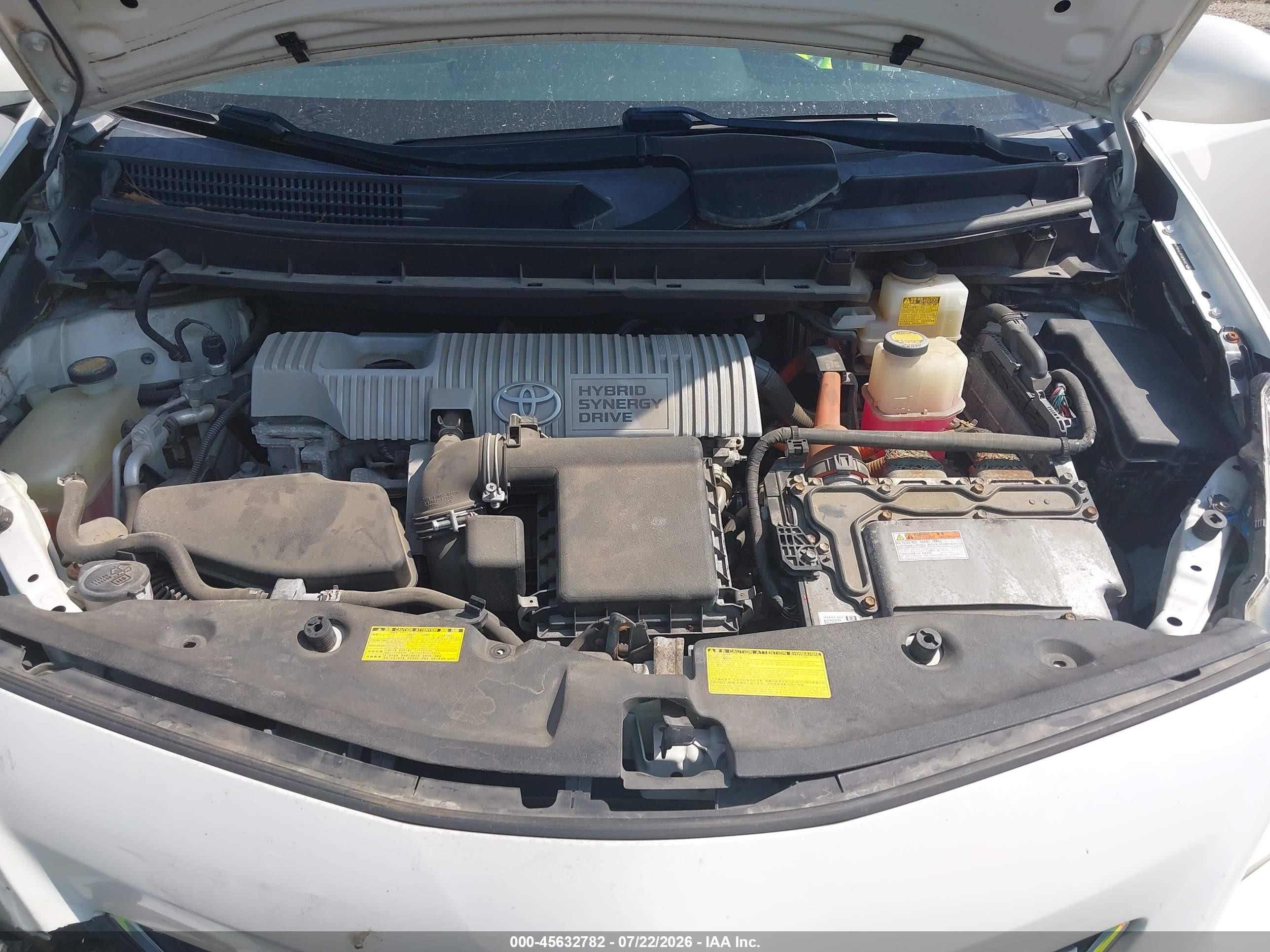 2012 Toyota Prius V Five White vin: JTDZN3EU0C3158475