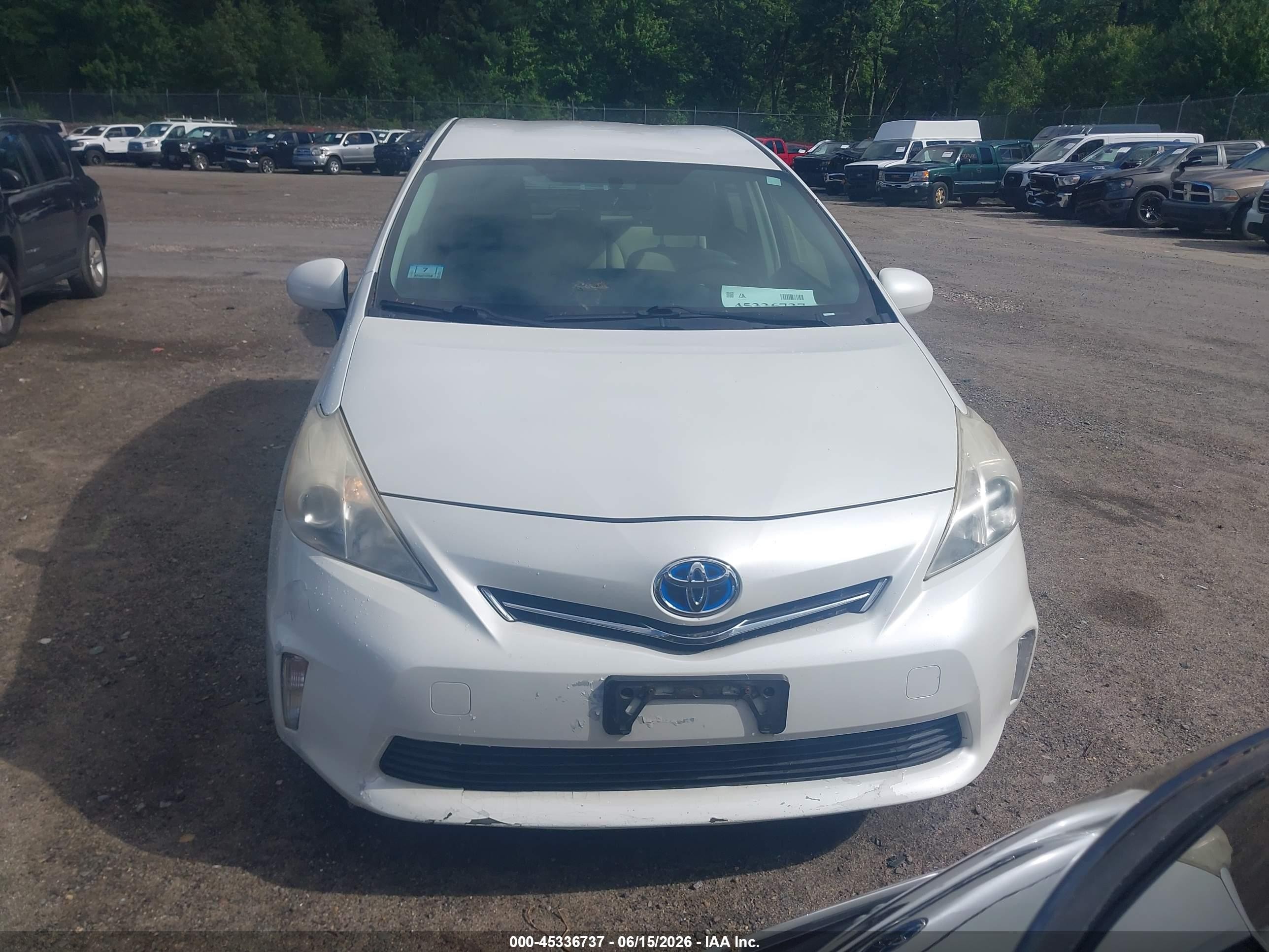 2012 Toyota Prius V Two White vin: JTDZN3EU0C3159996