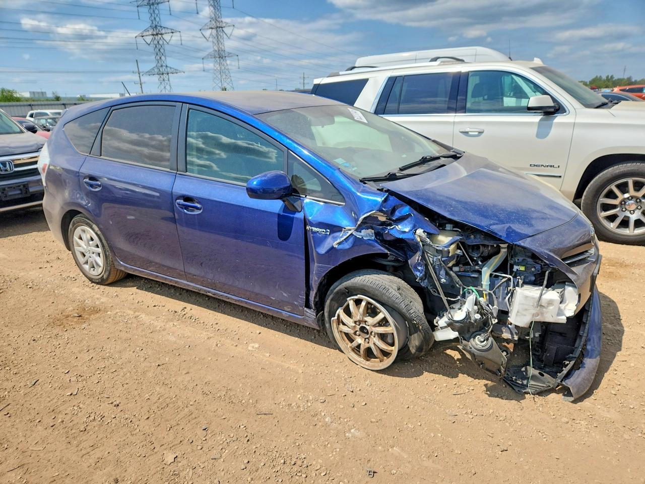 2012 Toyota Prius V Two Blue vin: JTDZN3EU0C3179097