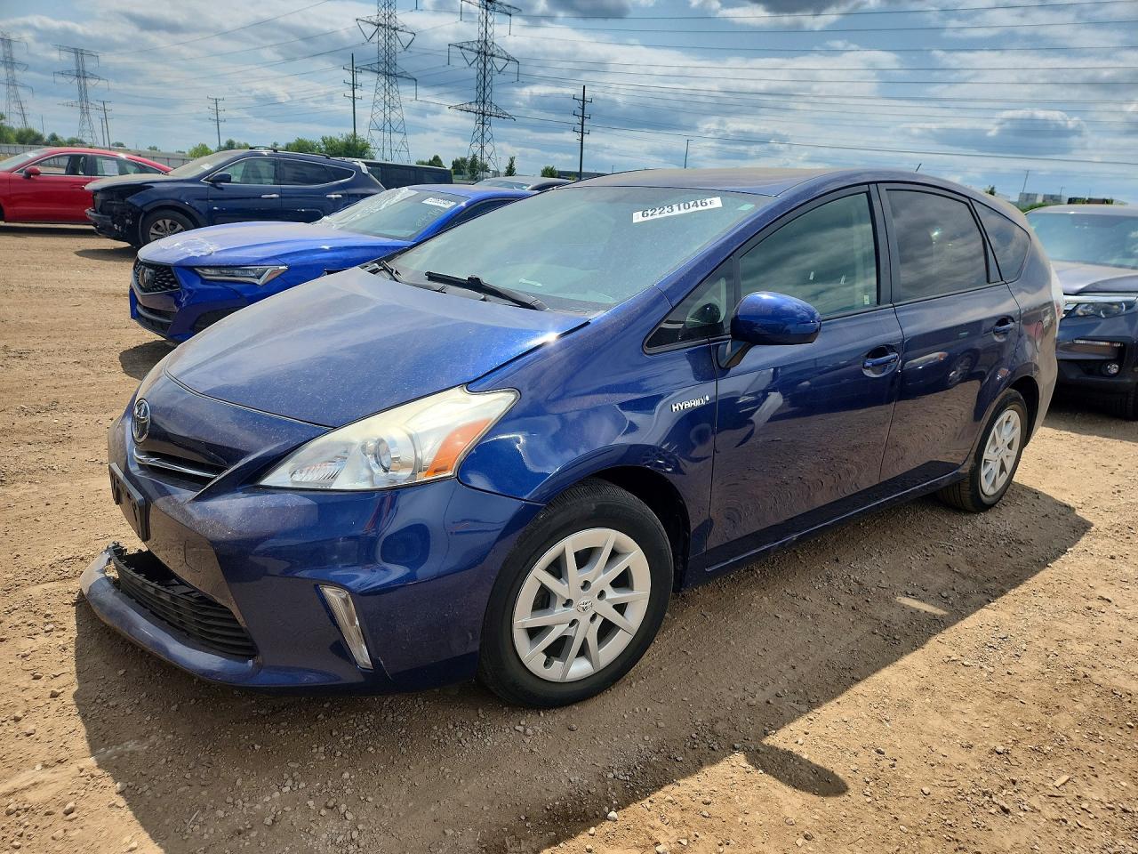 2012 Toyota Prius V Two Blue vin: JTDZN3EU0C3179097