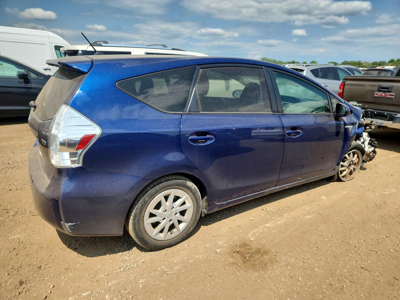 2012 Toyota Prius V Two Blue vin: JTDZN3EU0C3179097