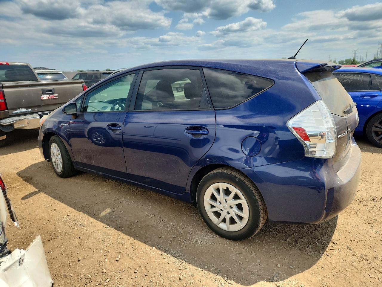 2012 Toyota Prius V Two Blue vin: JTDZN3EU0C3179097