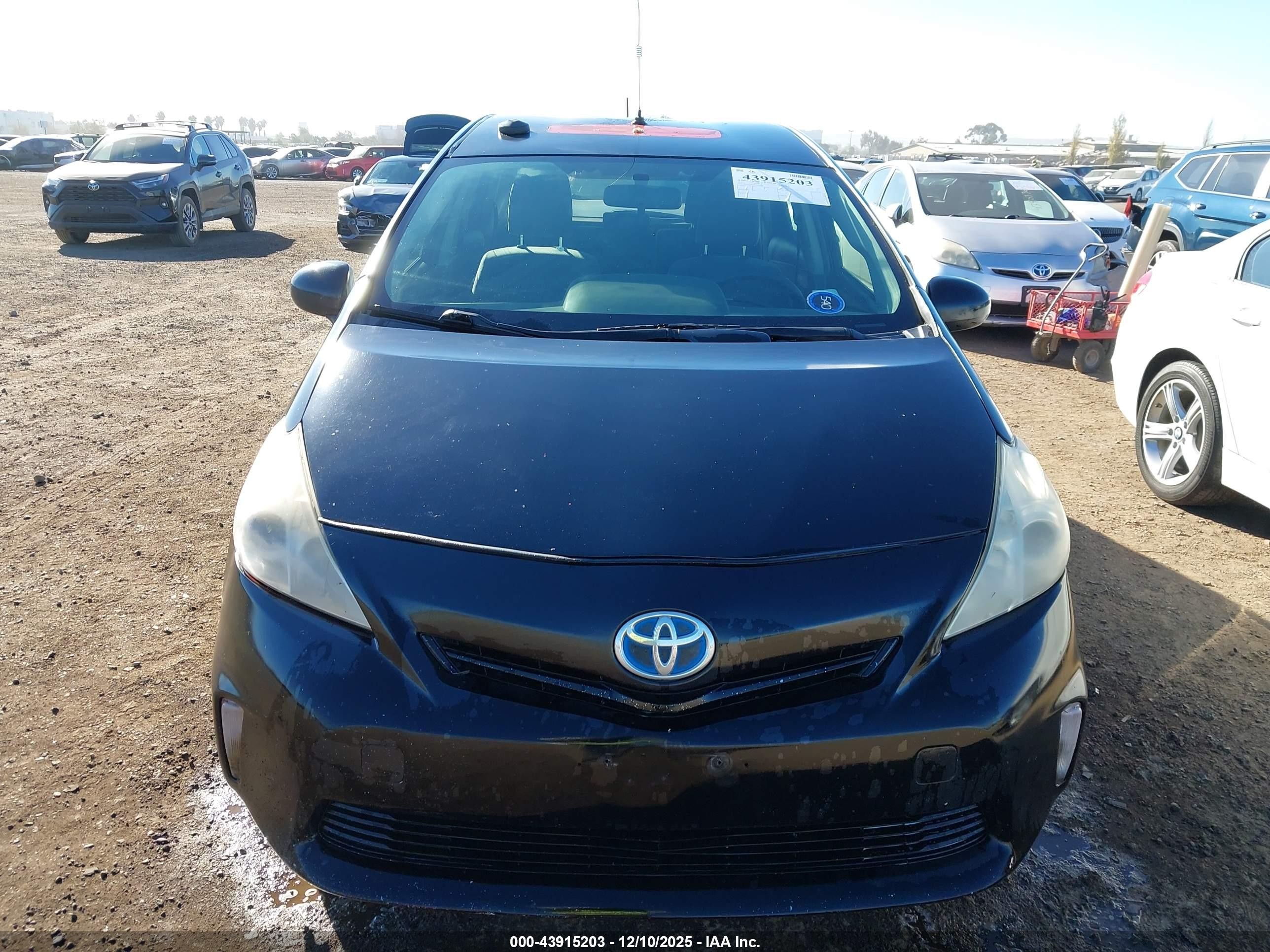 2012 Toyota Prius V Two Black vin: JTDZN3EU0C3185501