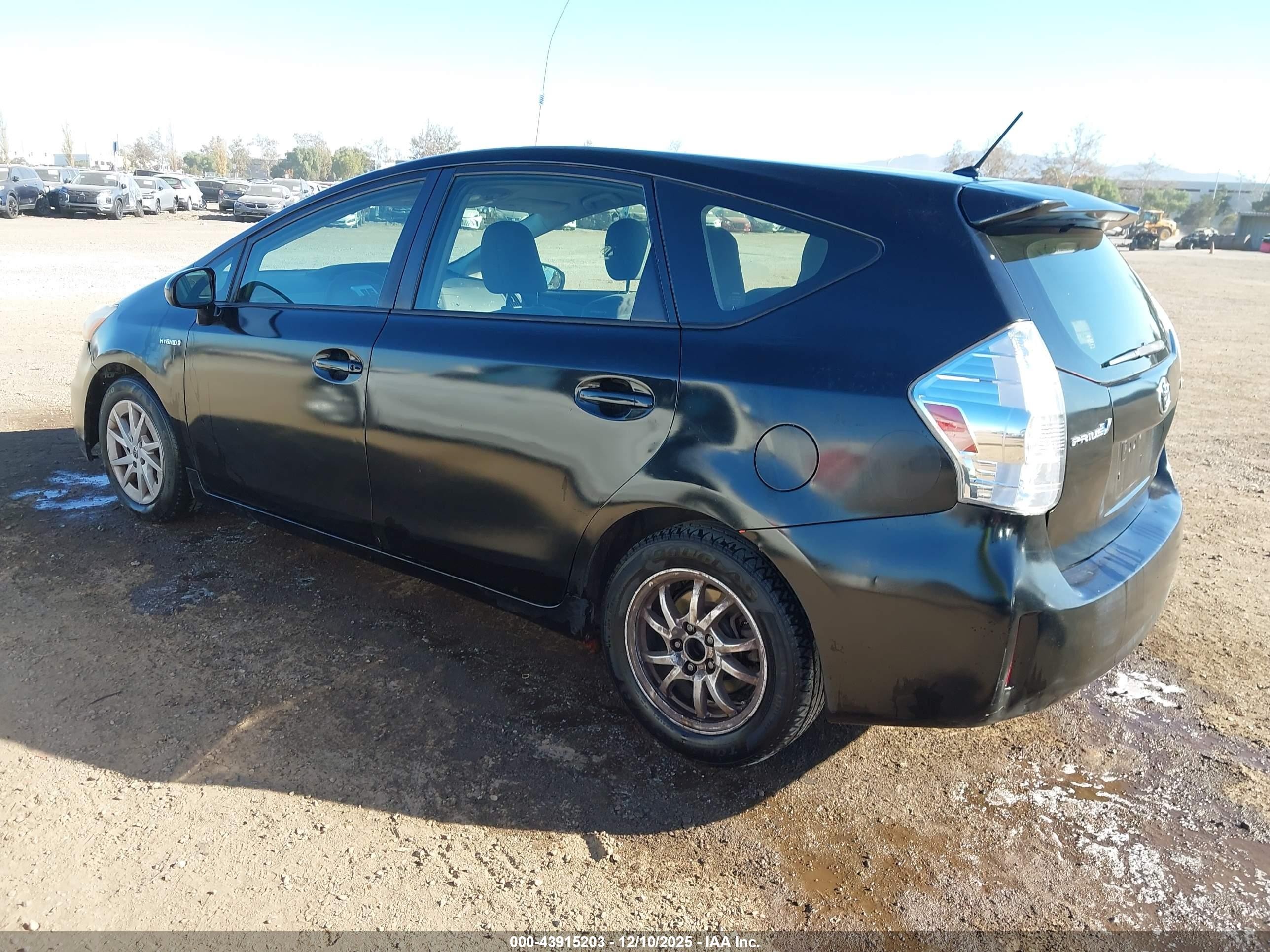 2012 Toyota Prius V Two Black vin: JTDZN3EU0C3185501