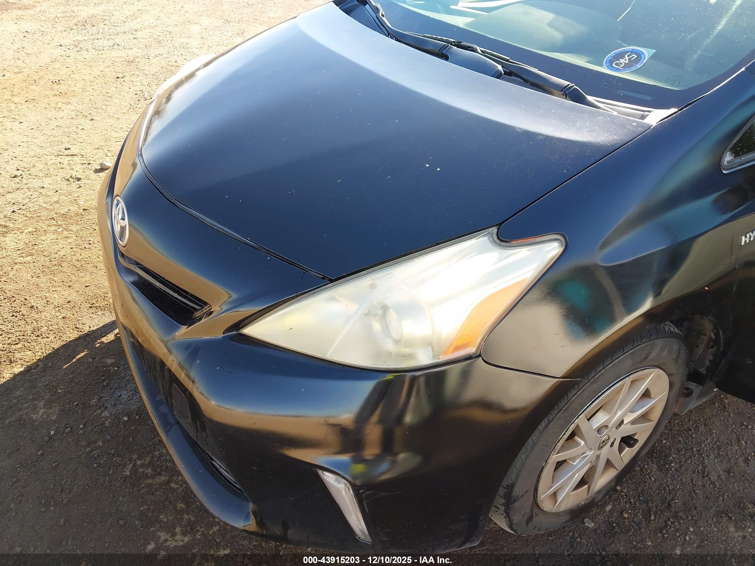2012 Toyota Prius V Two Black vin: JTDZN3EU0C3185501