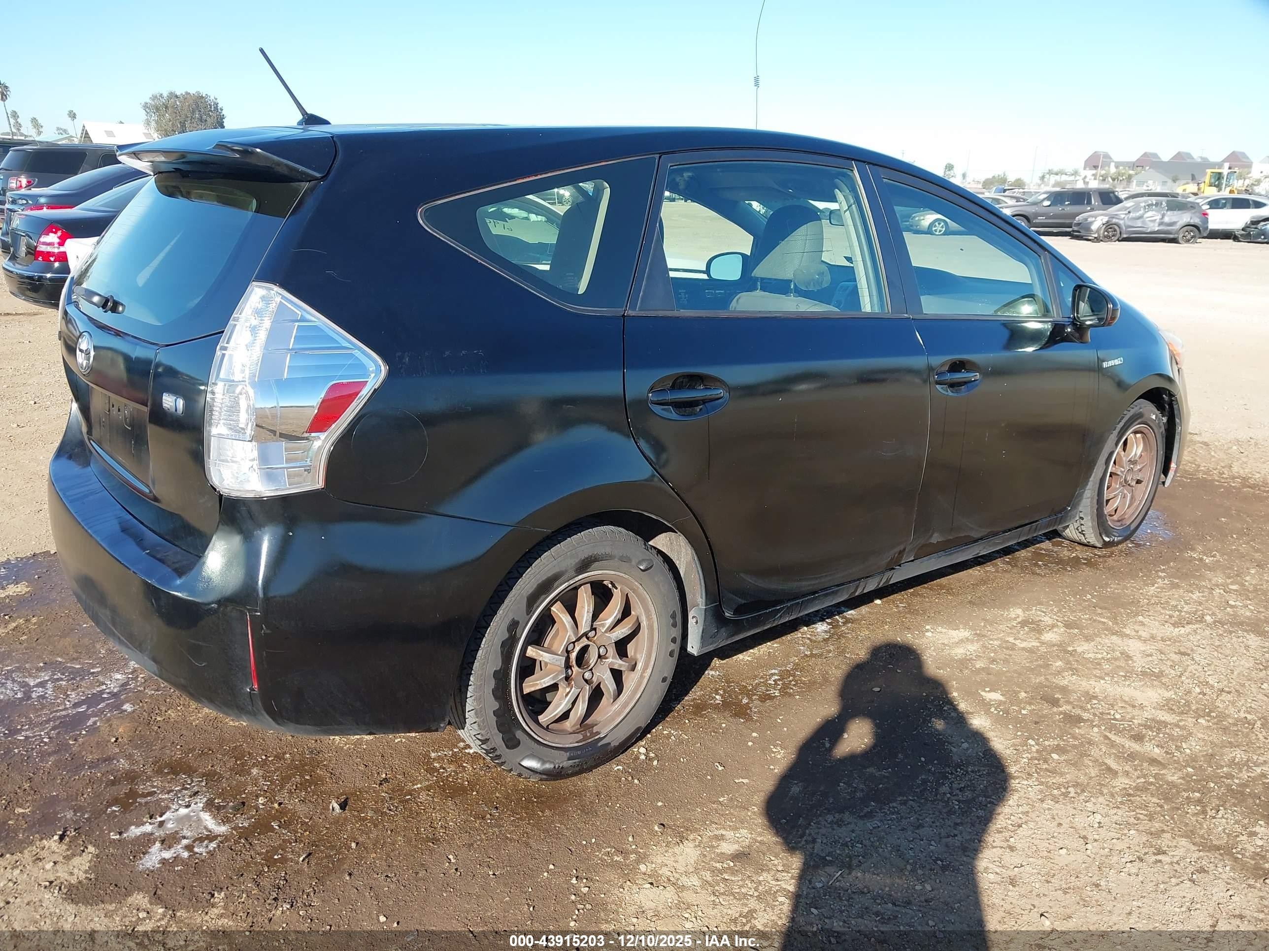 2012 Toyota Prius V Two Black vin: JTDZN3EU0C3185501
