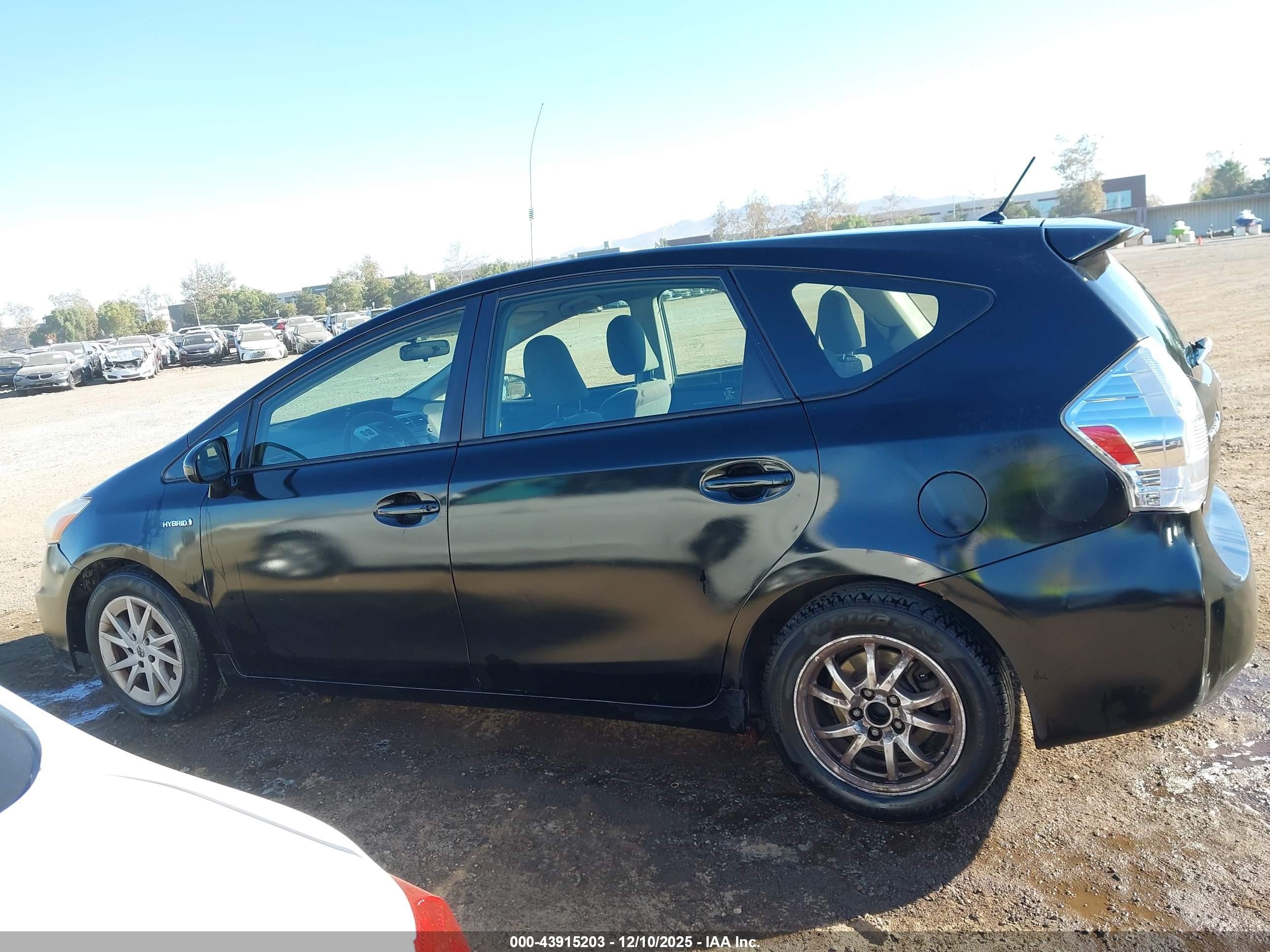2012 Toyota Prius V Two Black vin: JTDZN3EU0C3185501