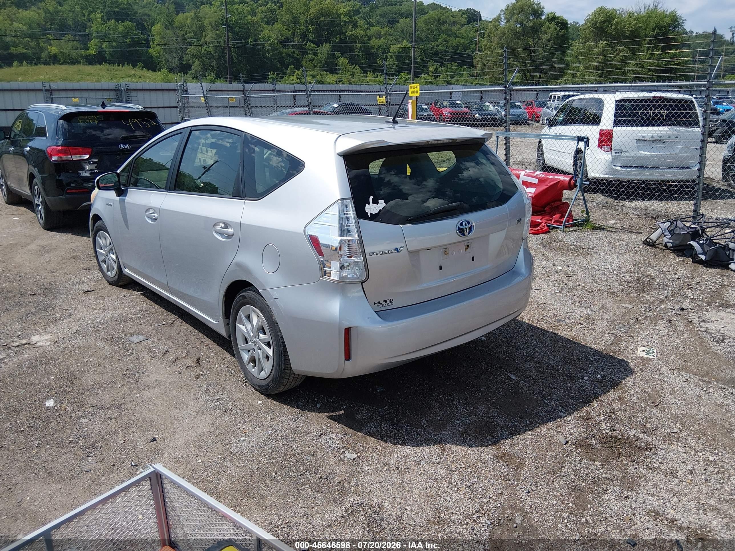 2013 Toyota Prius V Two Silver vin: JTDZN3EU0D3194247